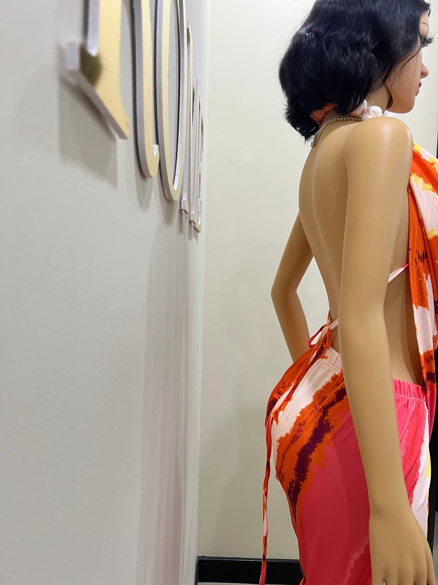 Lucia Wrap Dress (Orange)