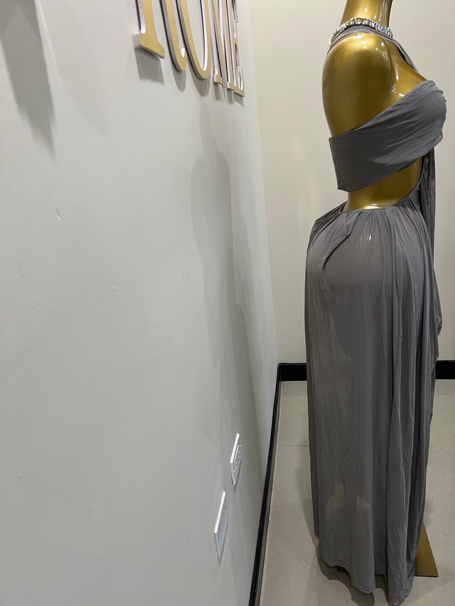 Ruby Mesh Dress (Grey)