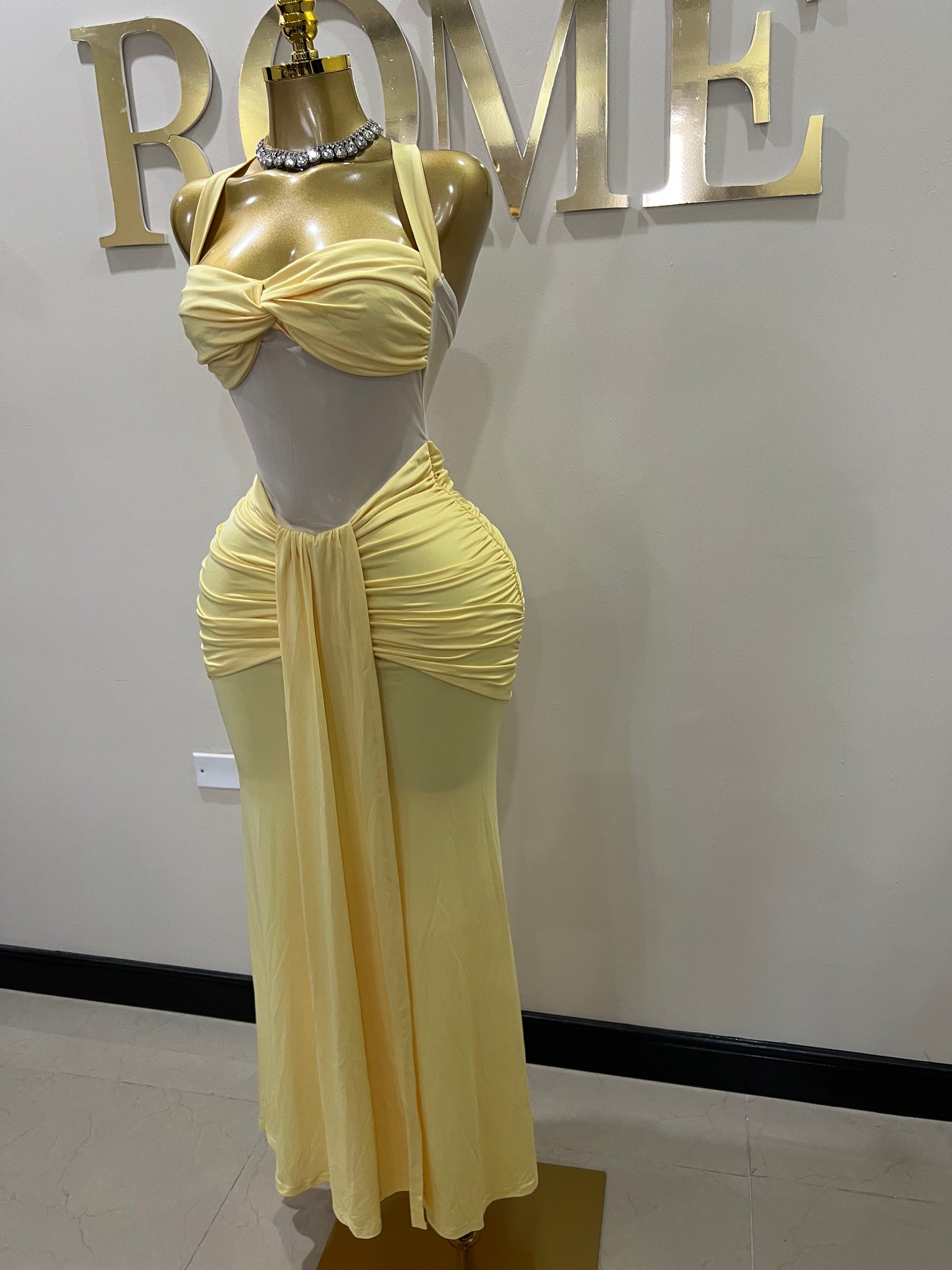 Sweetheart Nara Dress (Yellow)