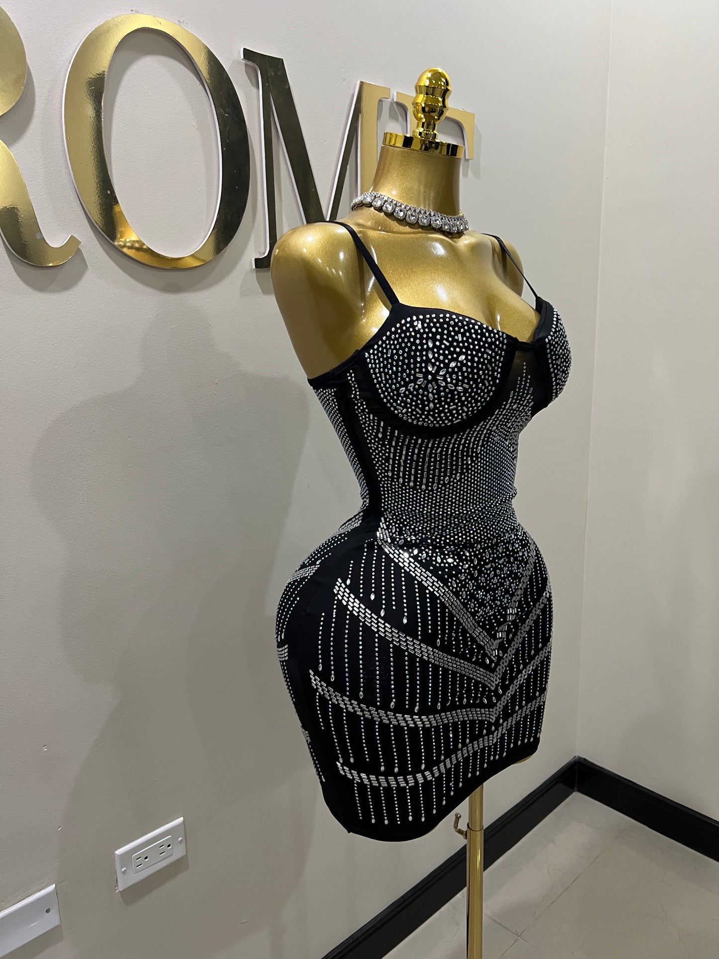 Star Crystal Dress (Black)