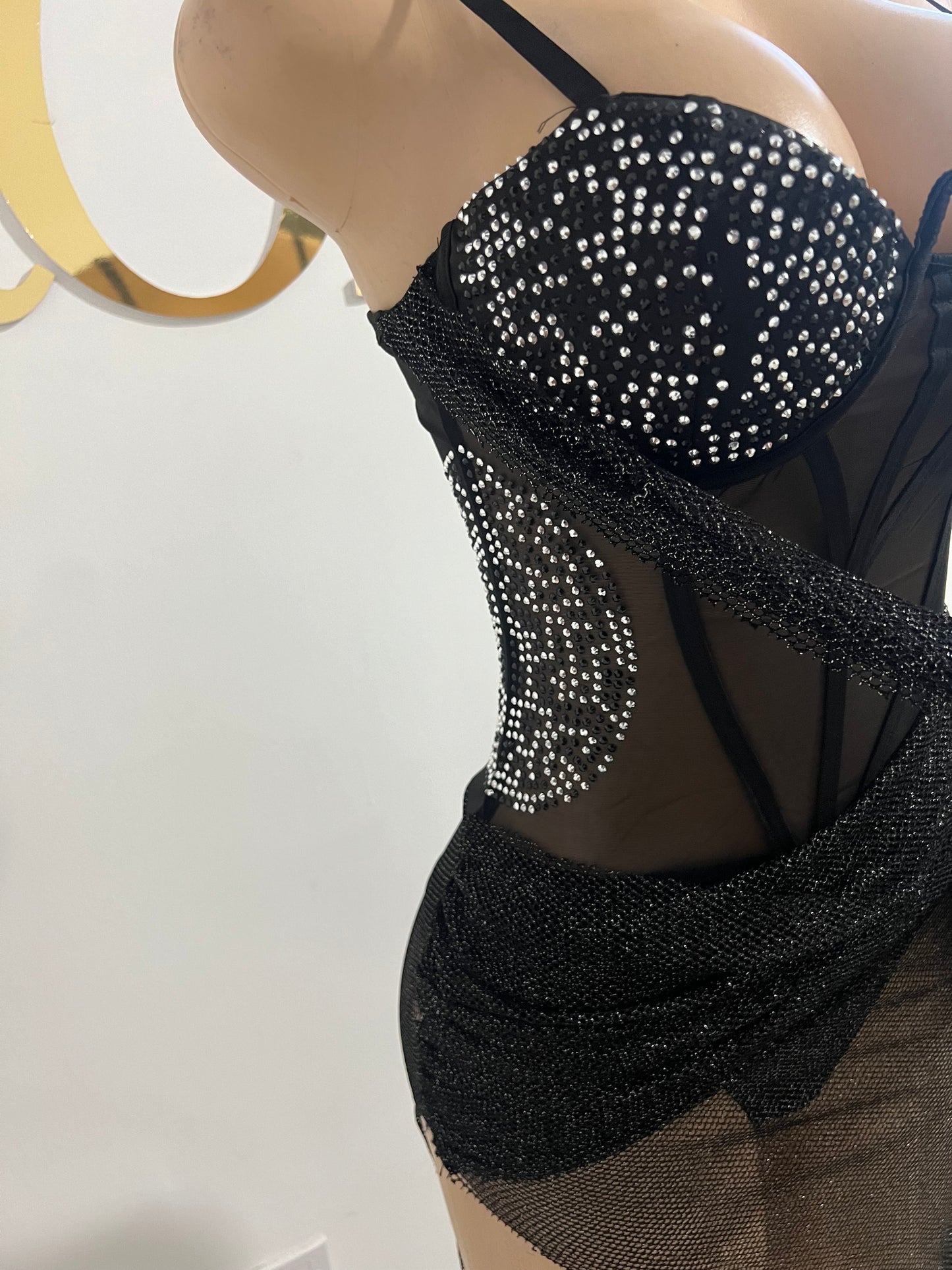 Dani Mesh Dress (Black)