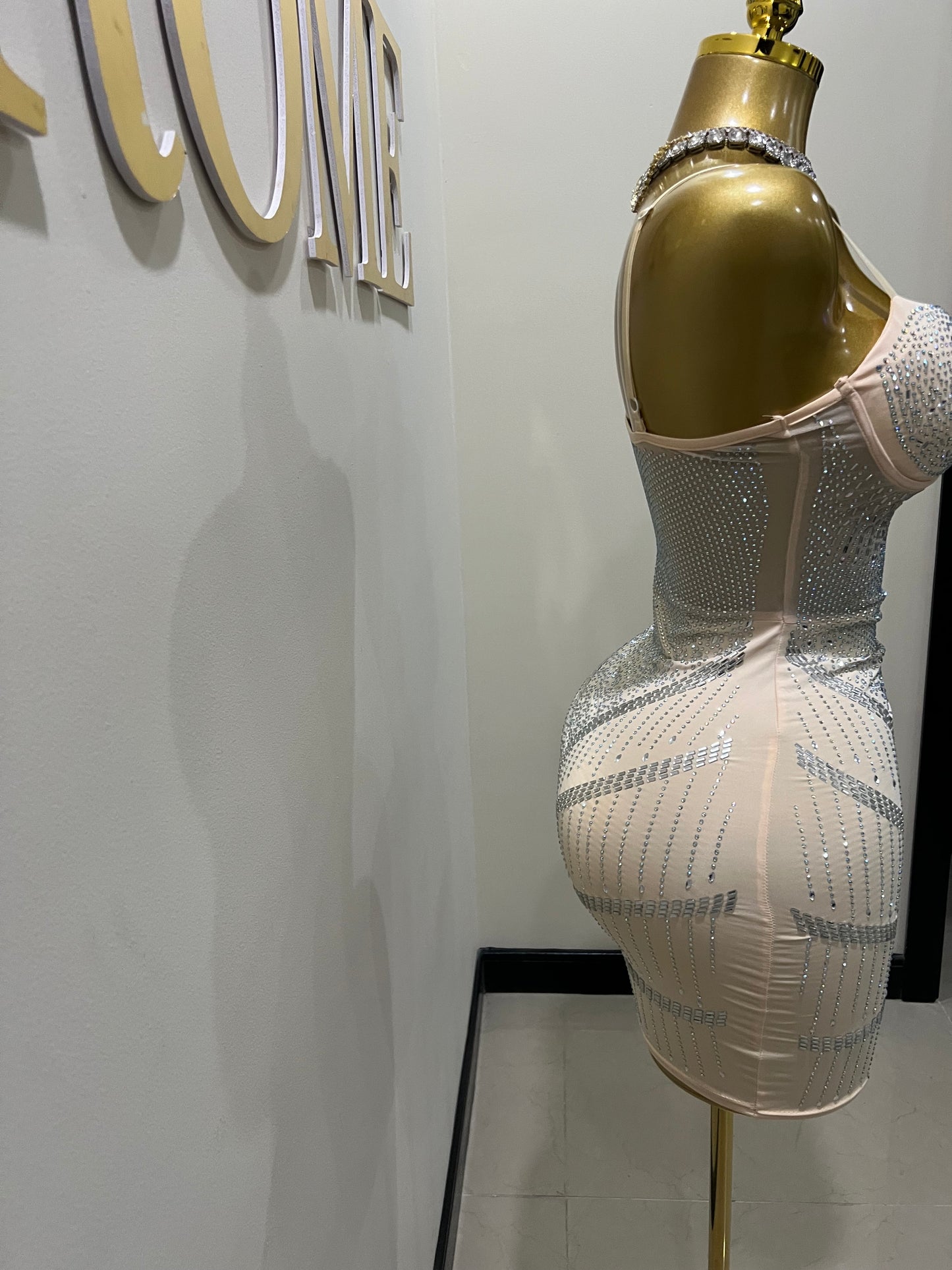 Star Crystal Dress (Nude)