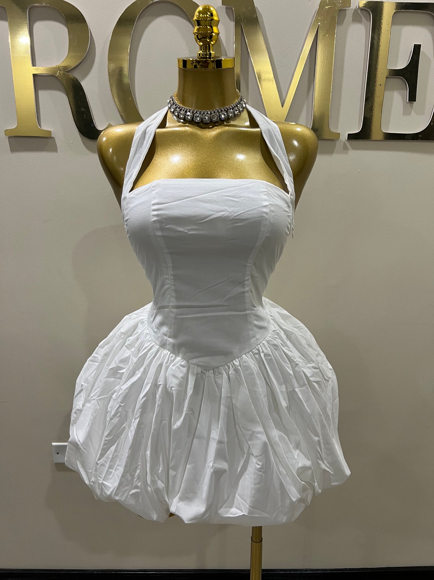 Diana Pumpkin Dress (White)