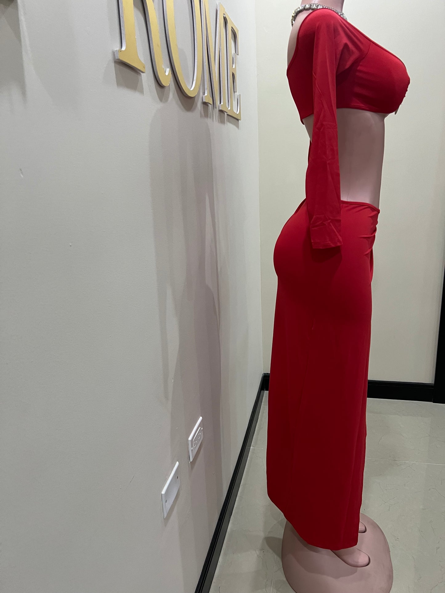 Ming Heart Skirt Set (Red)