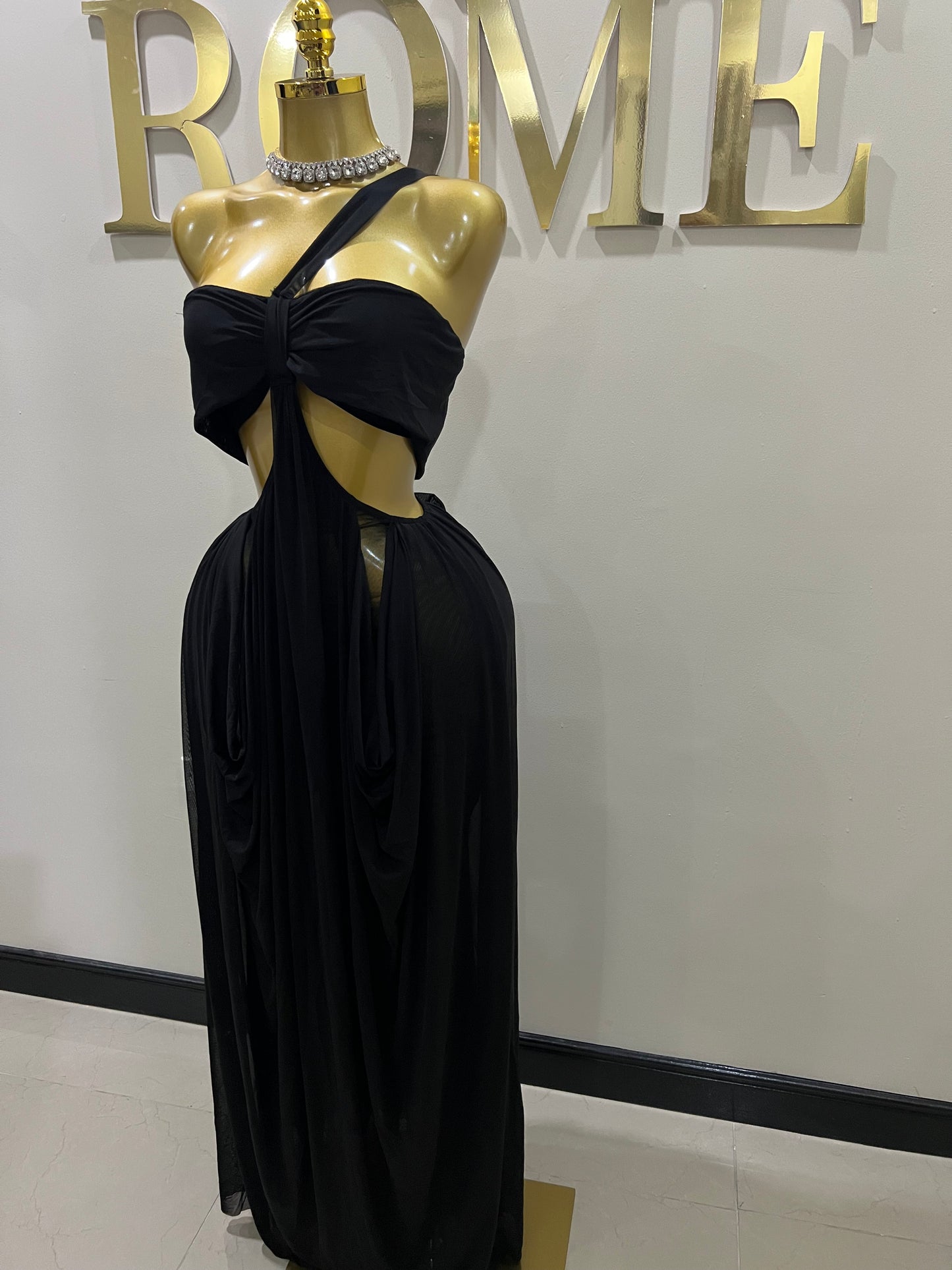 Ruby Mesh Dress (Black)