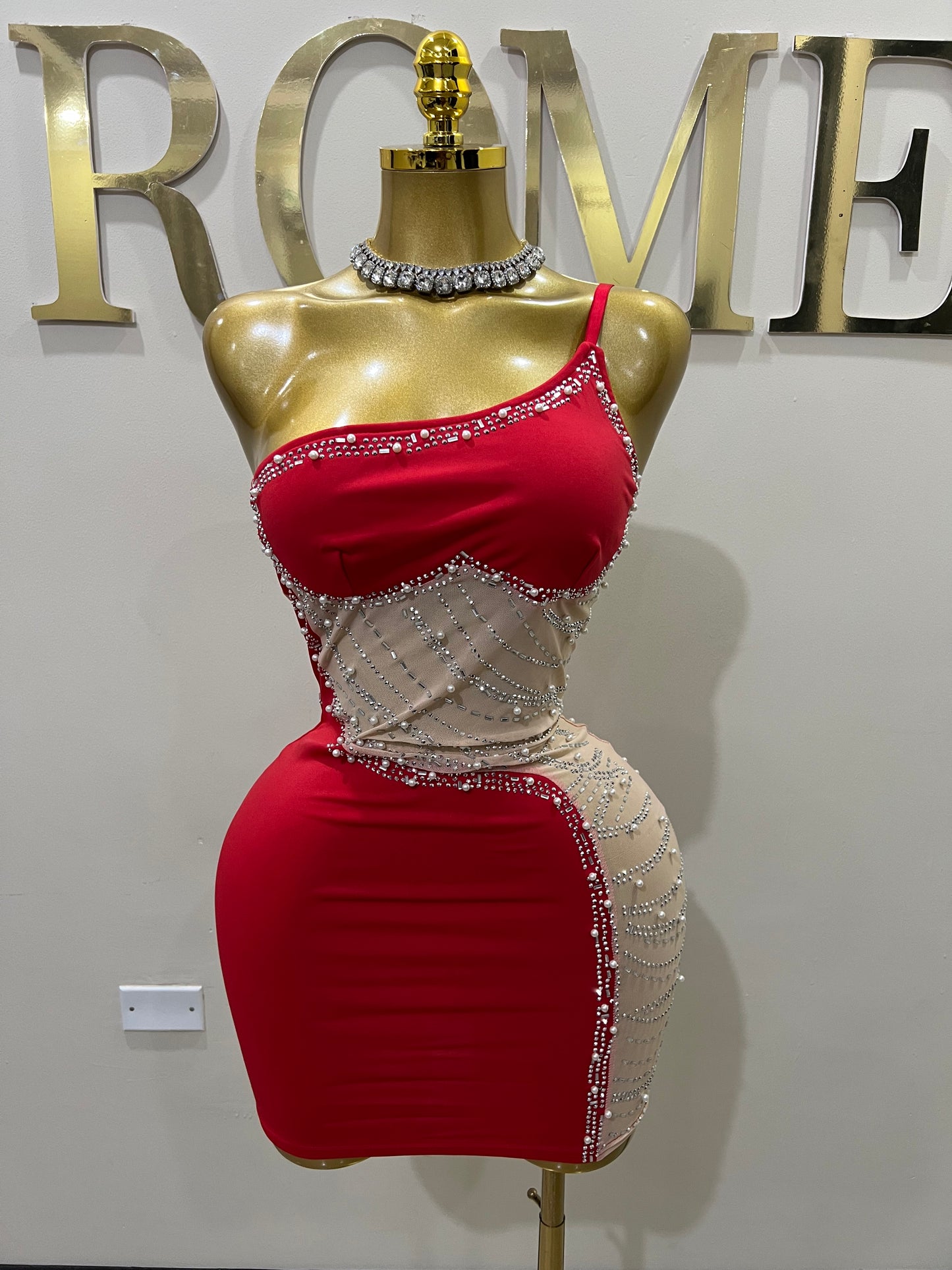 Heart’s Desire Short Dress (Red)