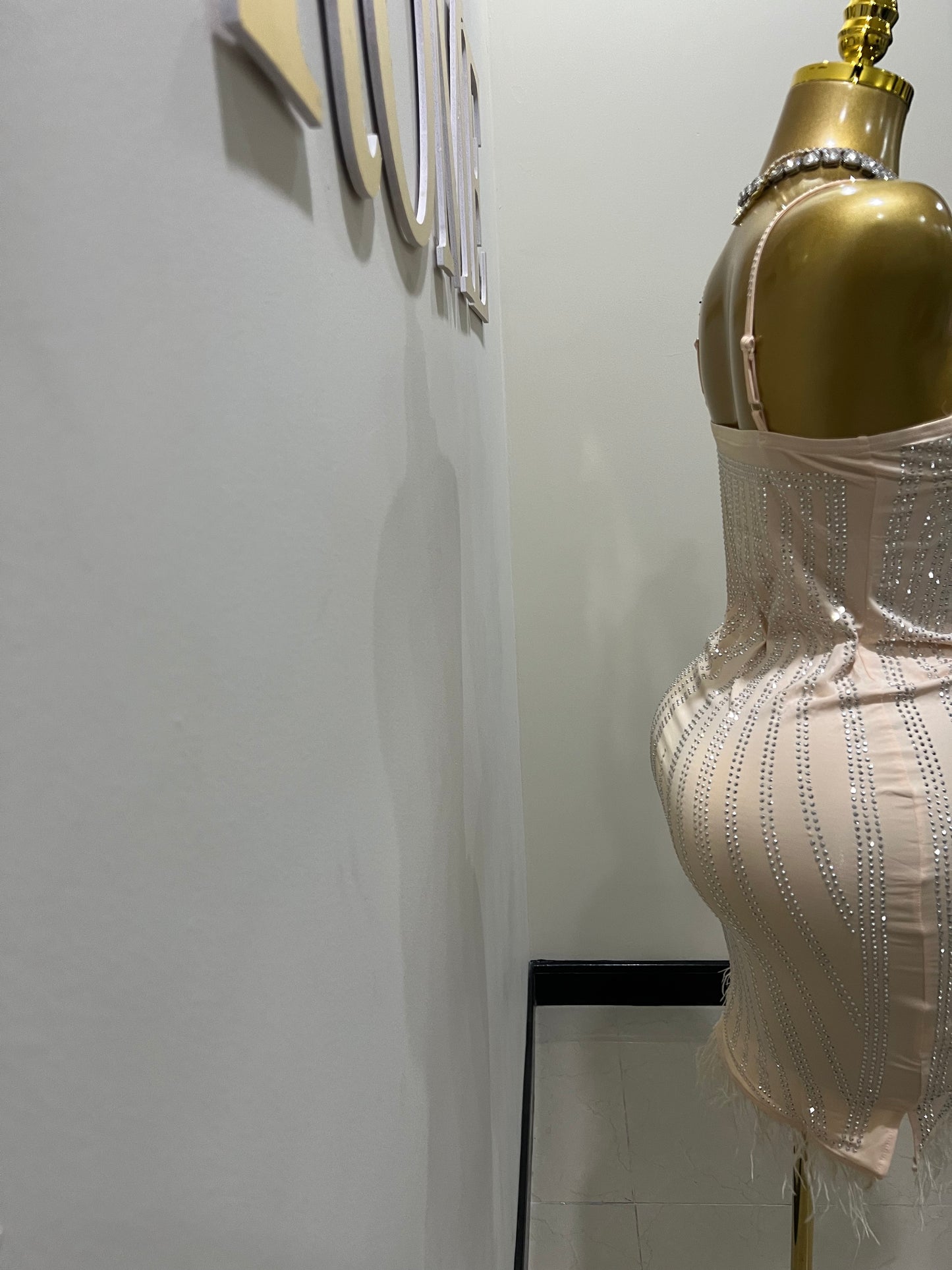 Cherri Vibe Dress (Nude)