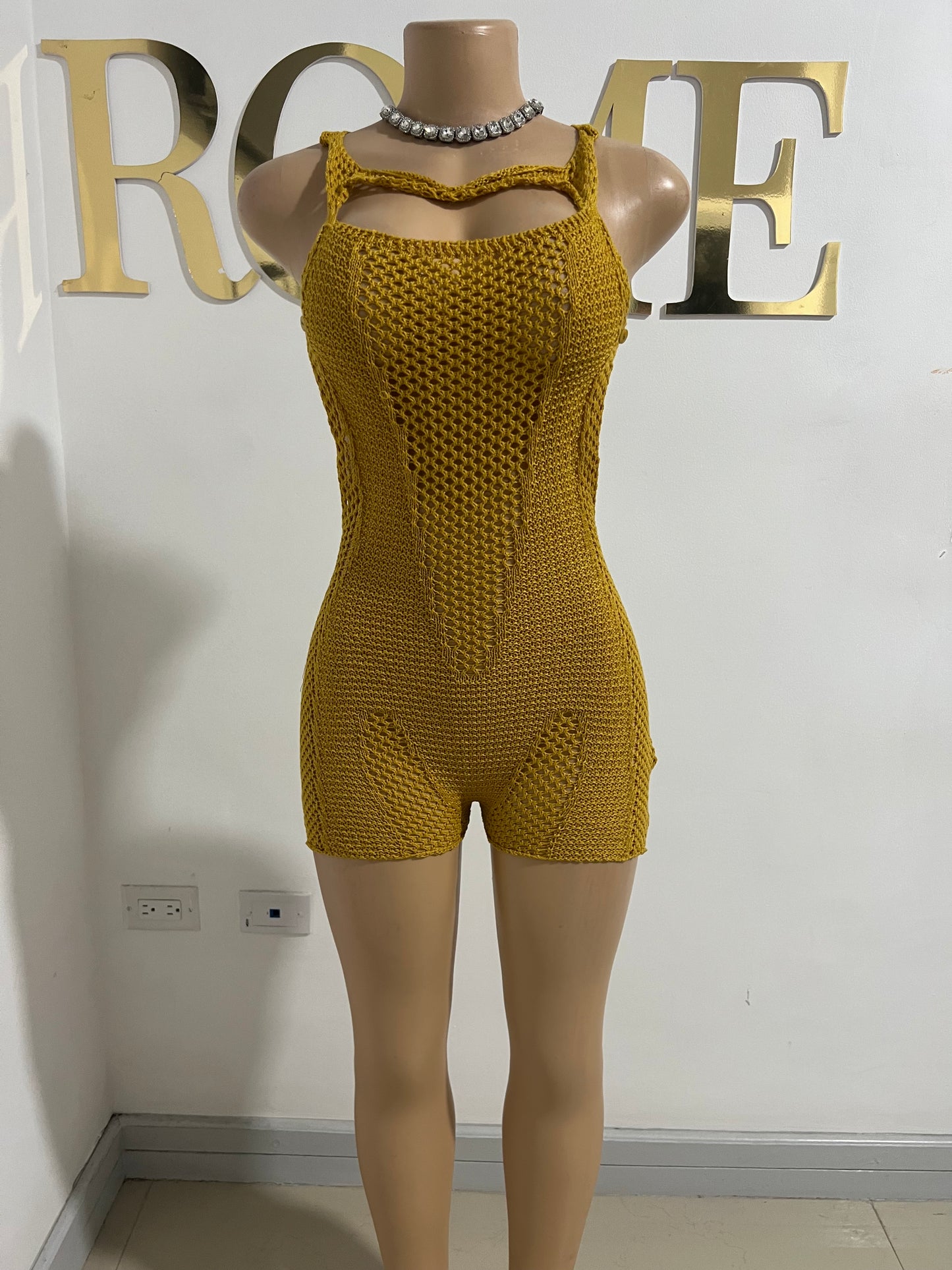 Honey Crochet Romper