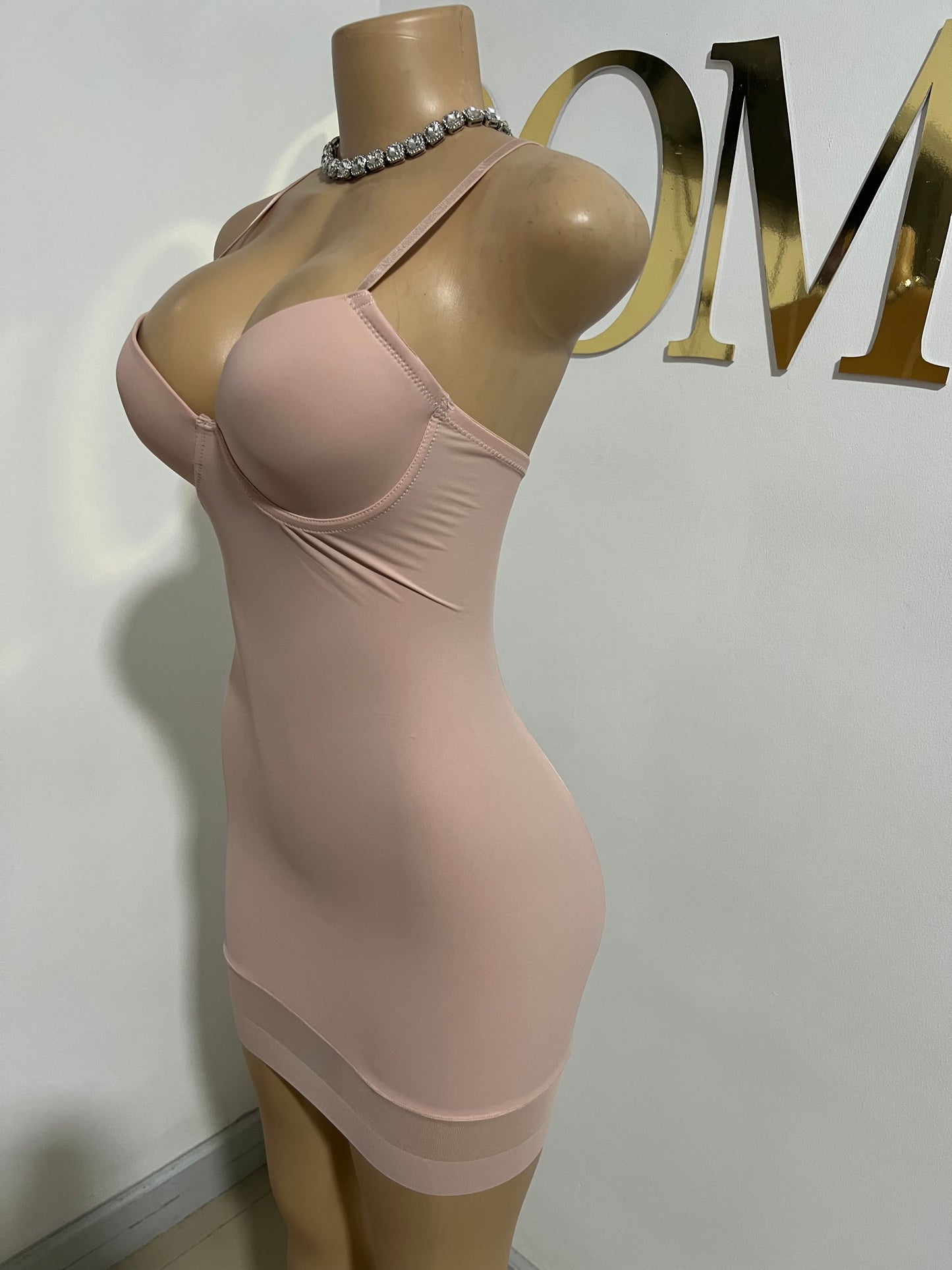 Shapewear Lingerie Dress (Dusty-Pink)