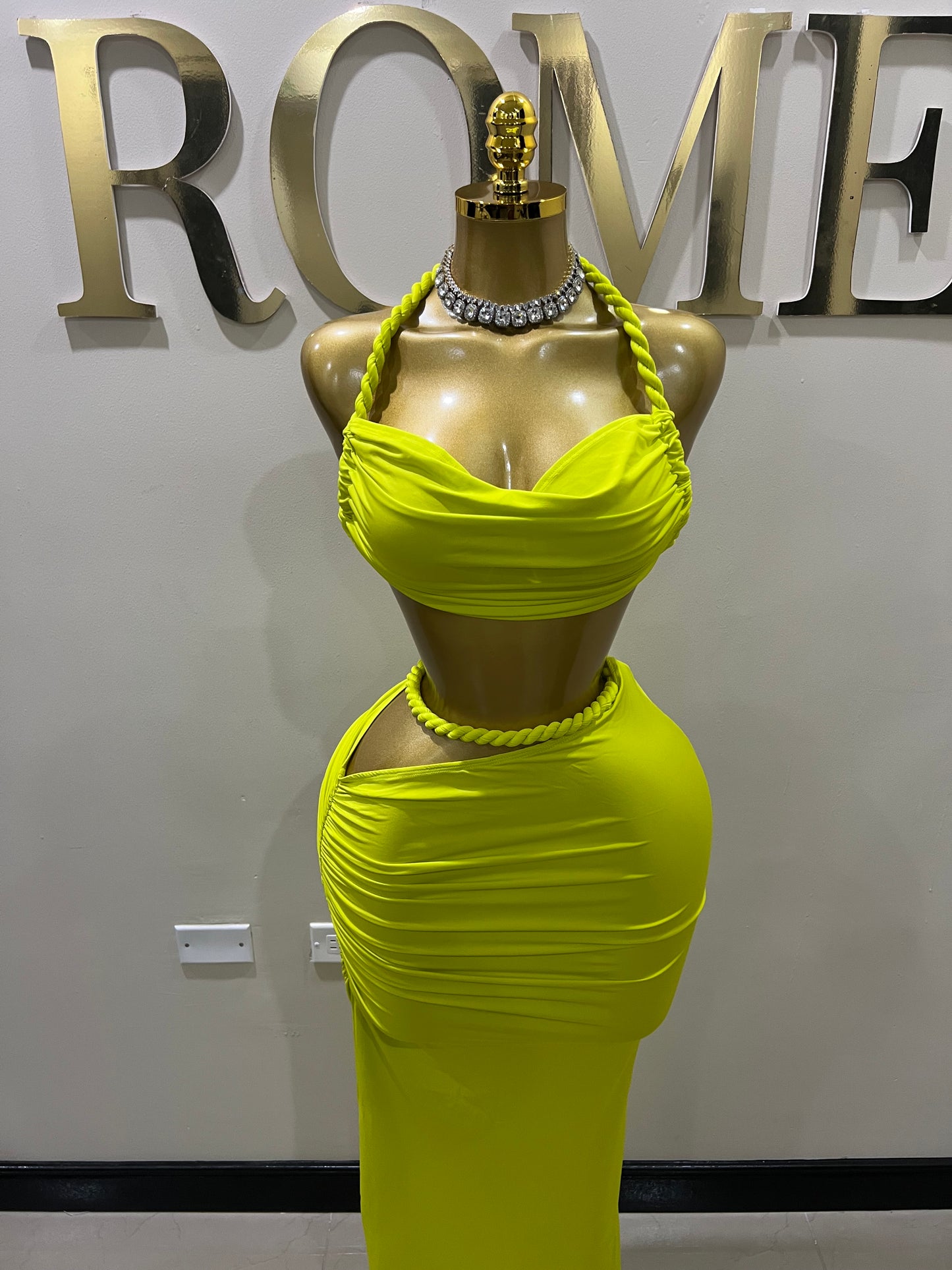 Emma Giselle Rope Skirt Set (Green)