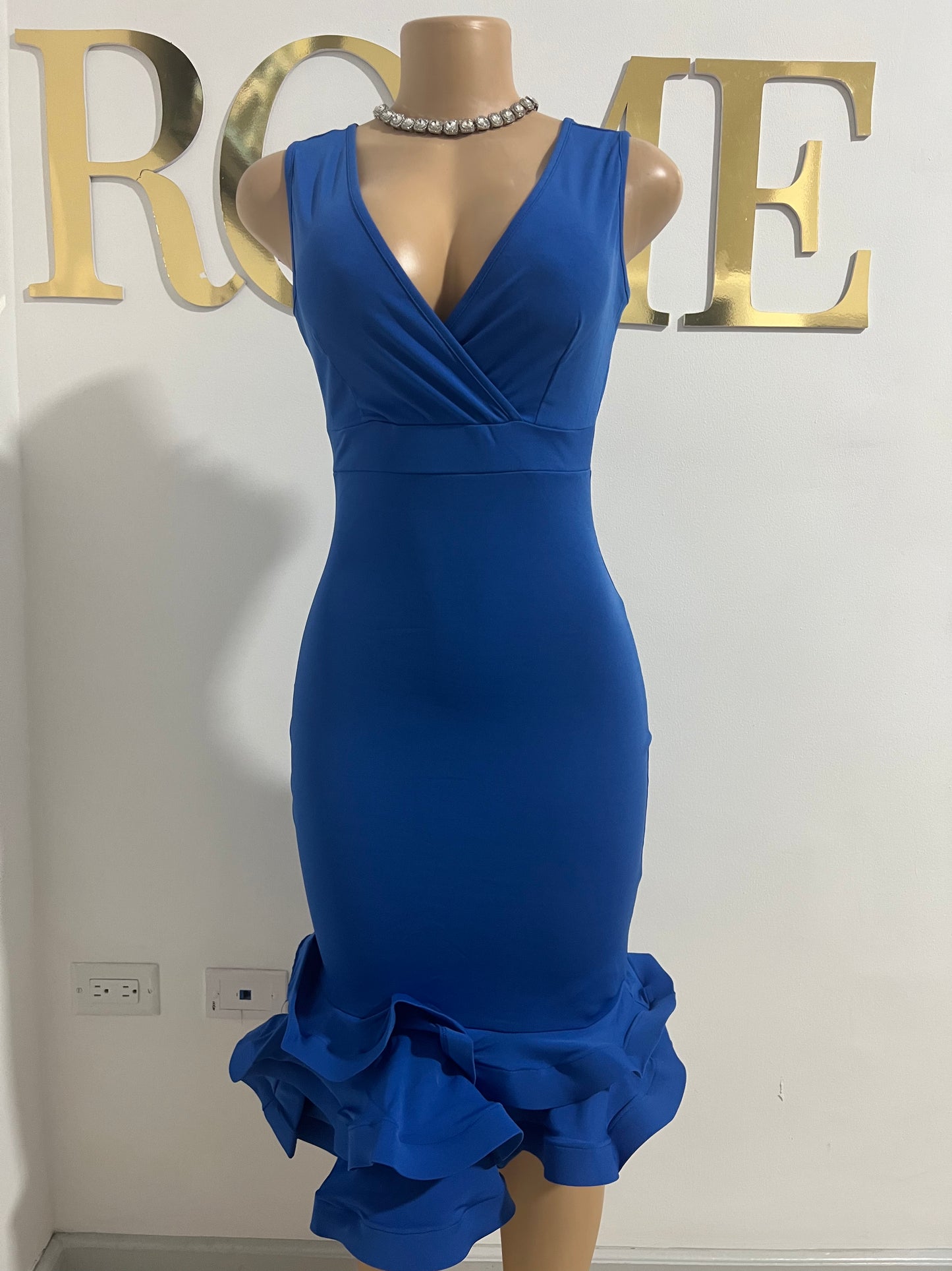 Sharon Slay Dress (Blue)