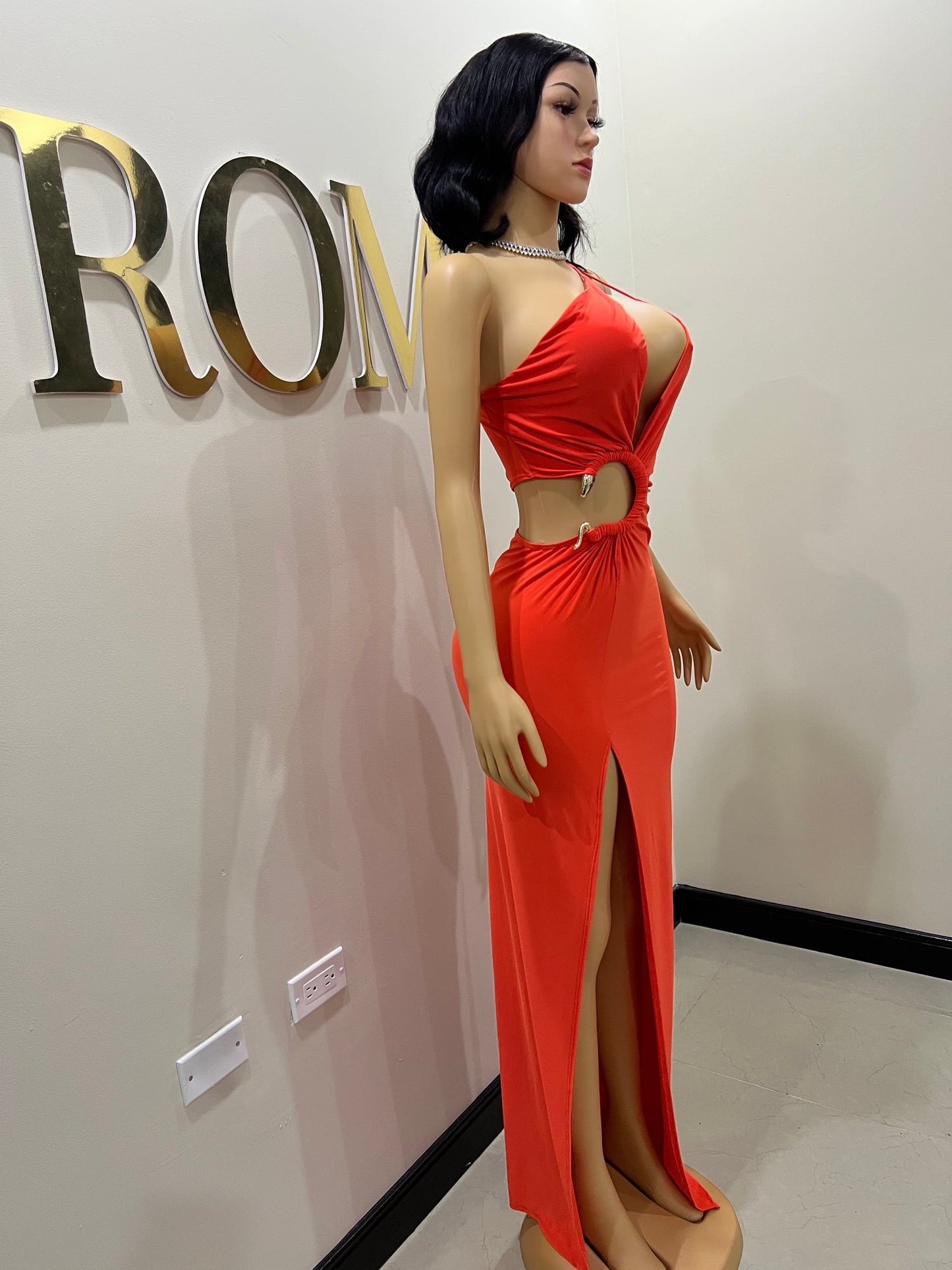 Snake Ming Dress (Orange)