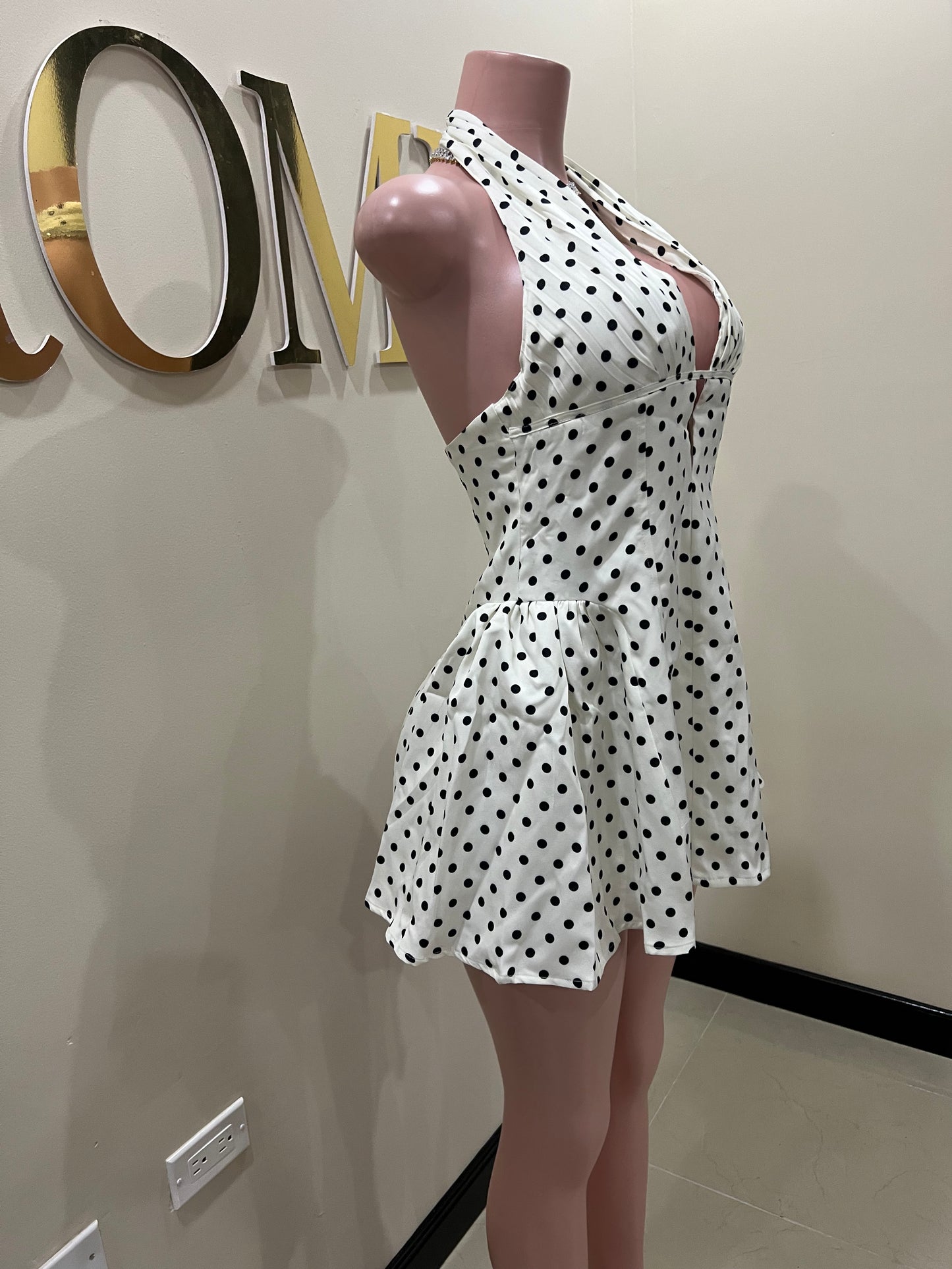 Polka Dot Halter Diana Dress