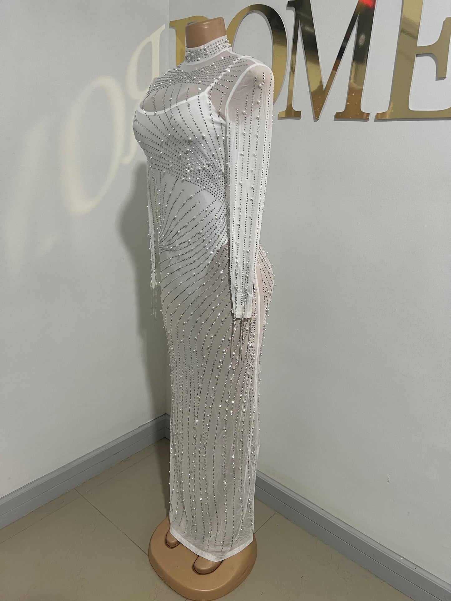 Ellie Long Dress (White)