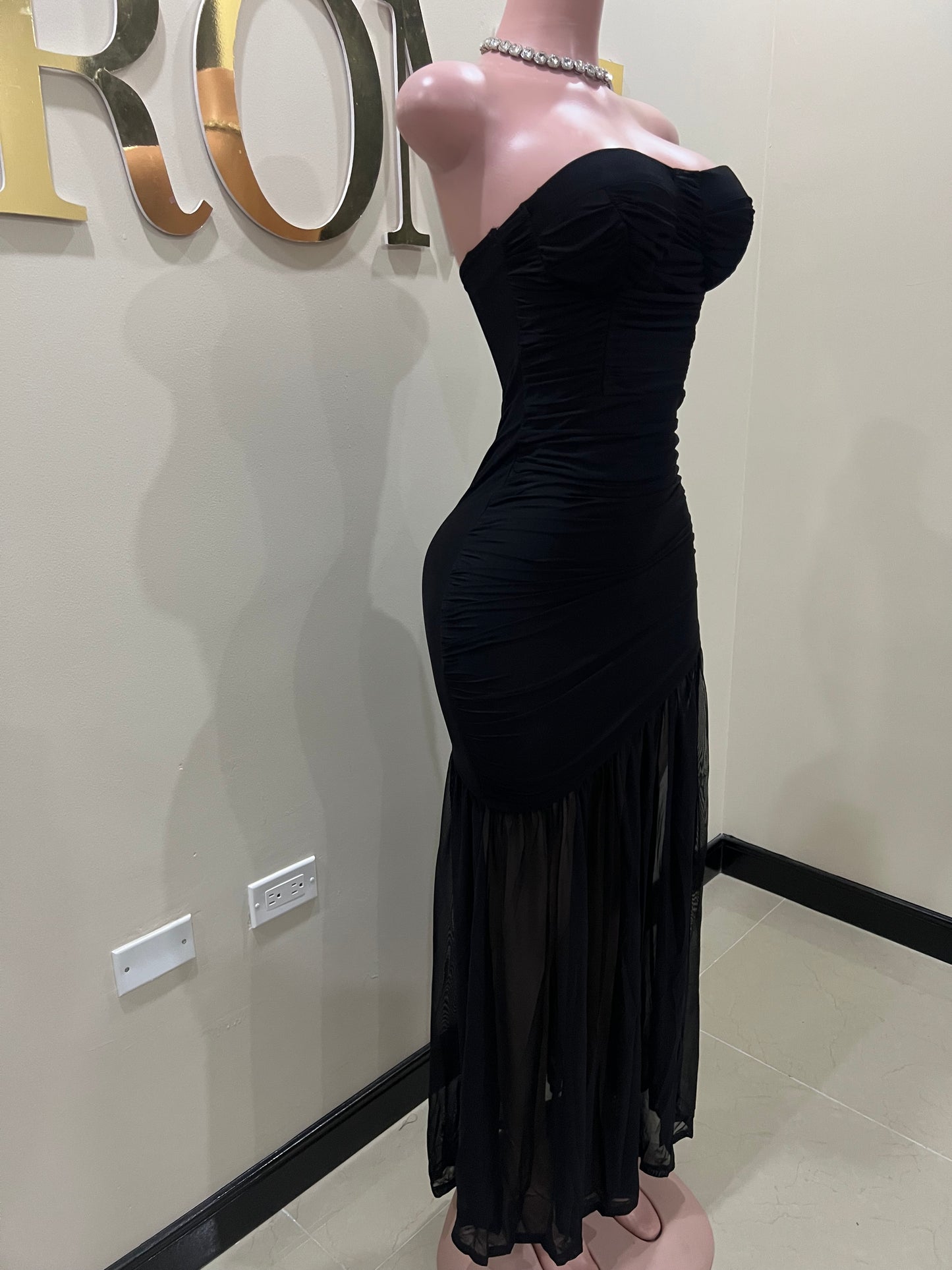 Ciara Nara Mesh Dress (Black)