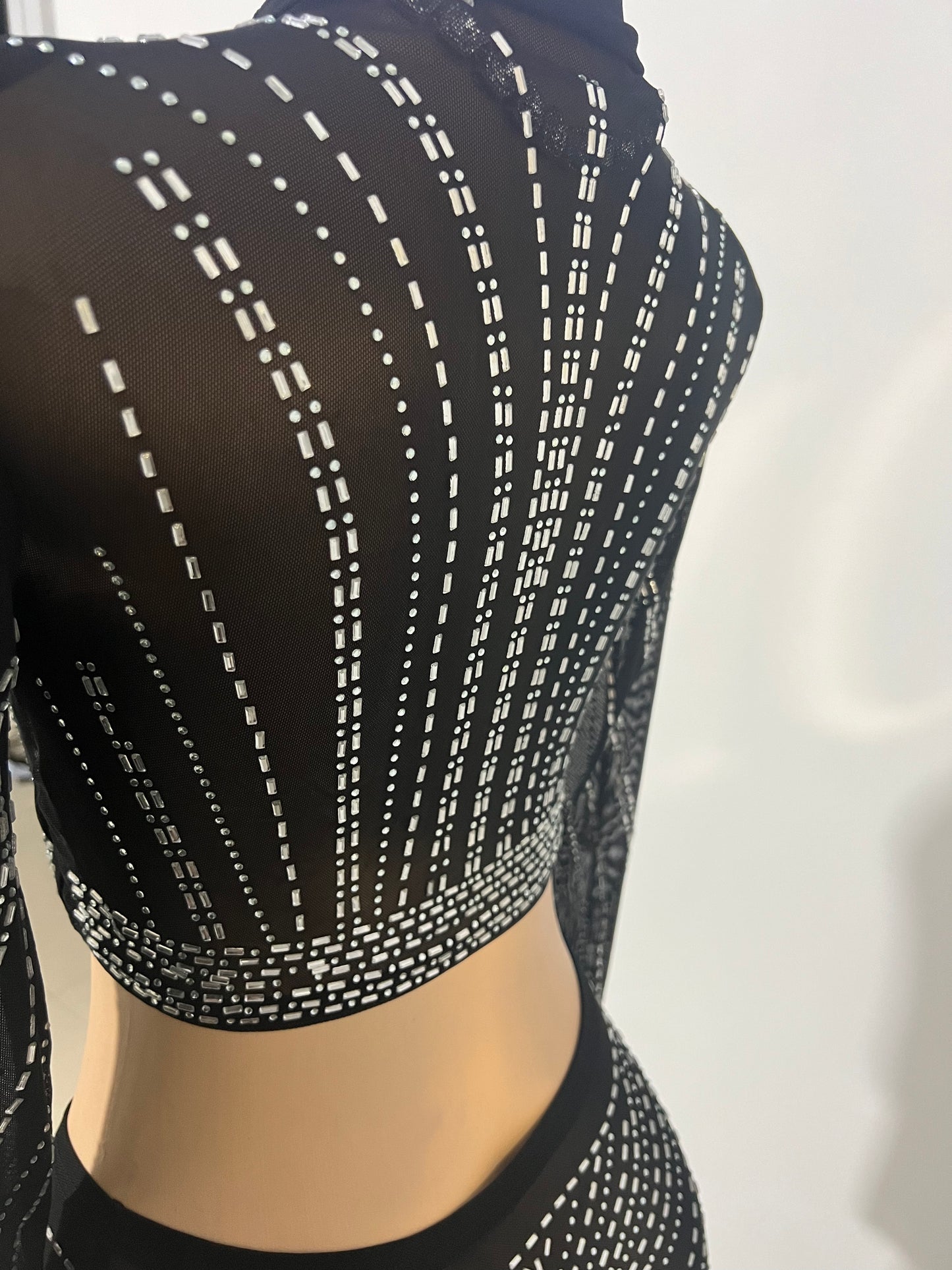 Crystal Kelly Skirt Set (Black)