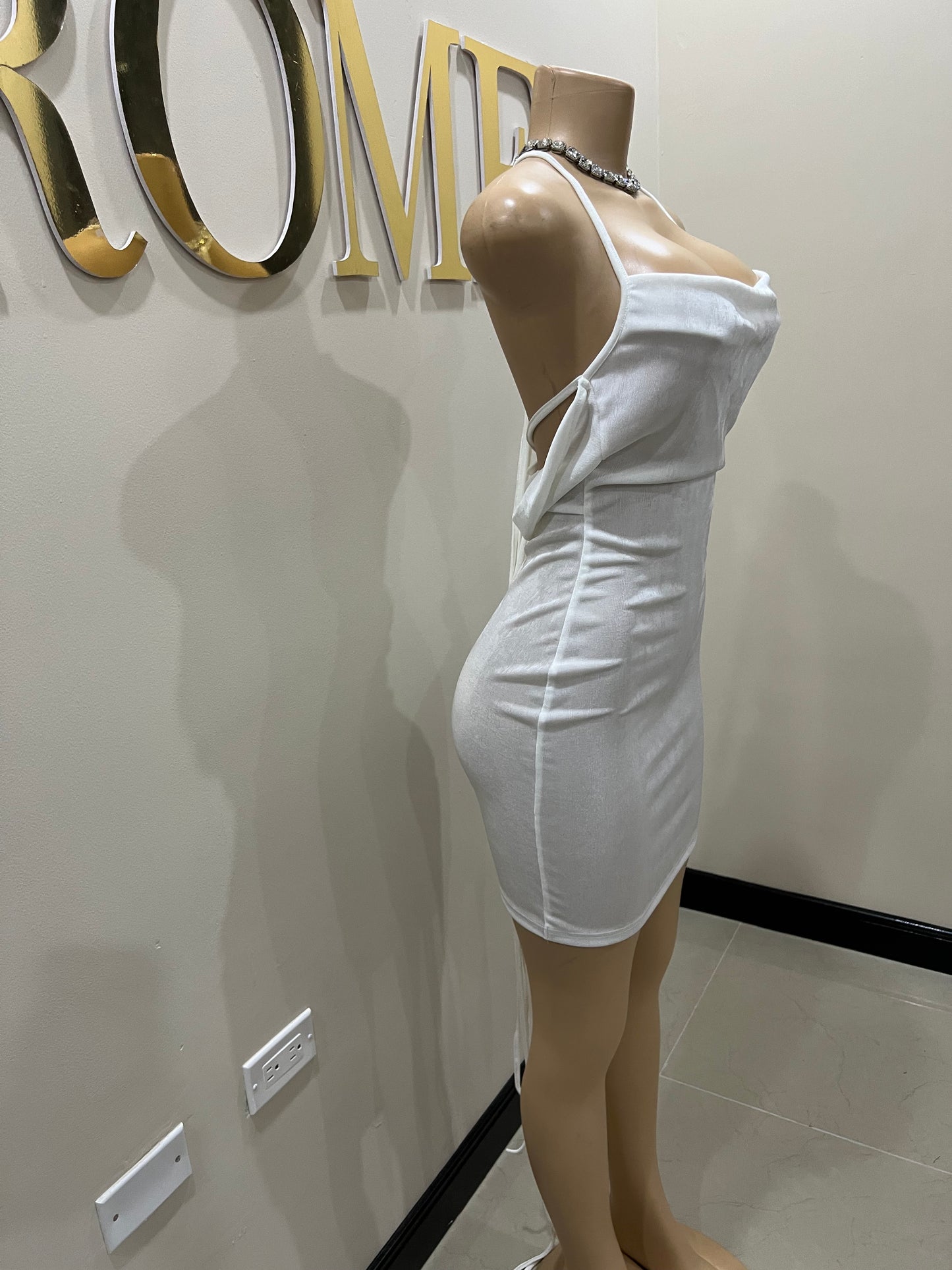 Carey Mini Dress (White)