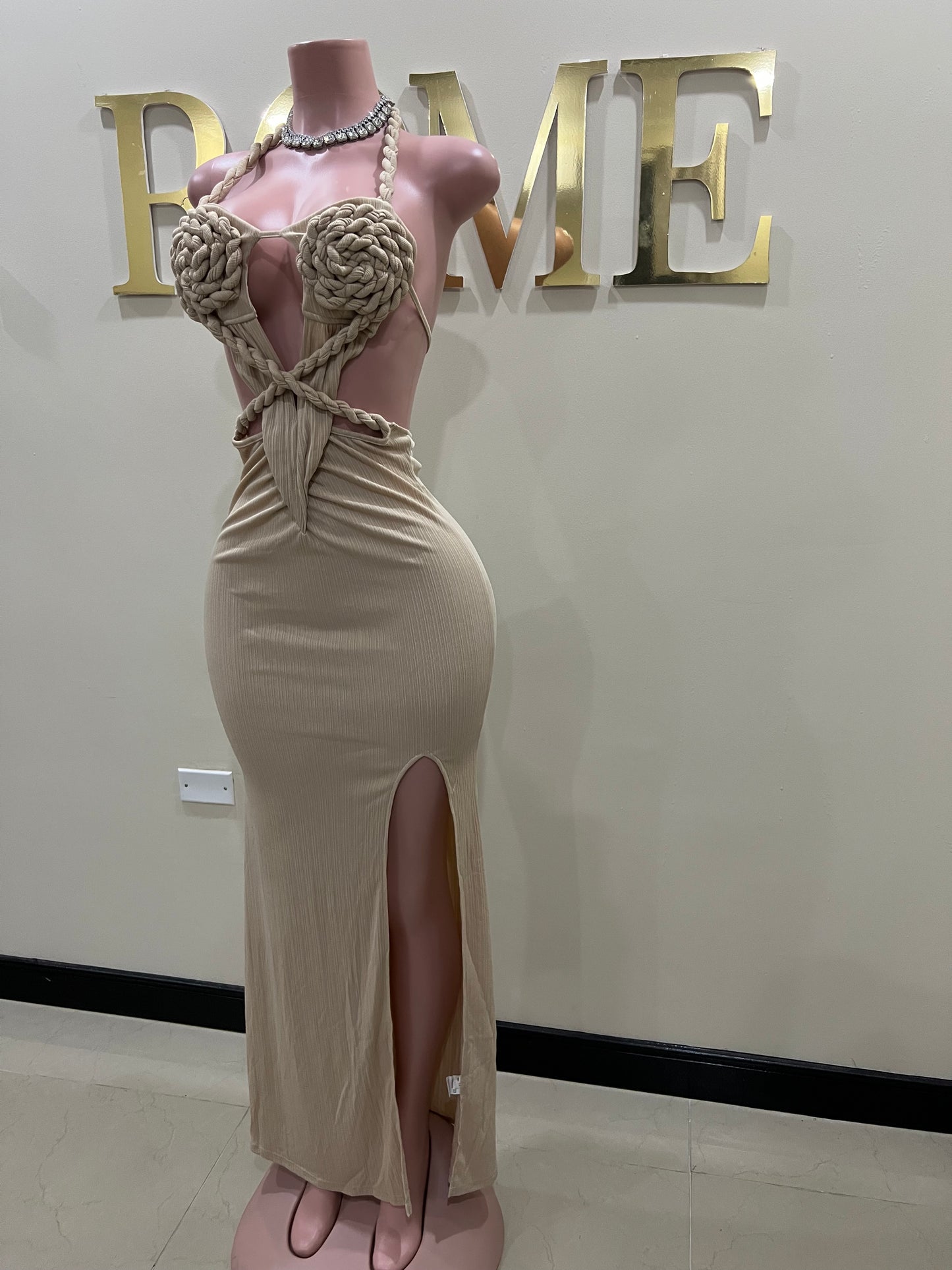 Athena Rope Dress (Brown)