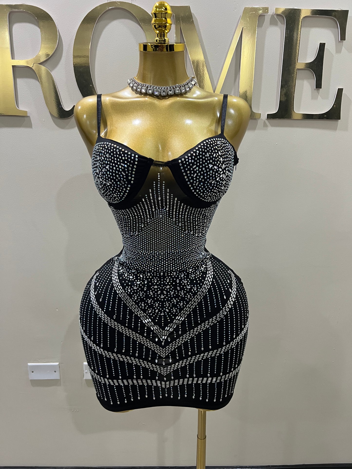 Star Crystal Dress (Black)