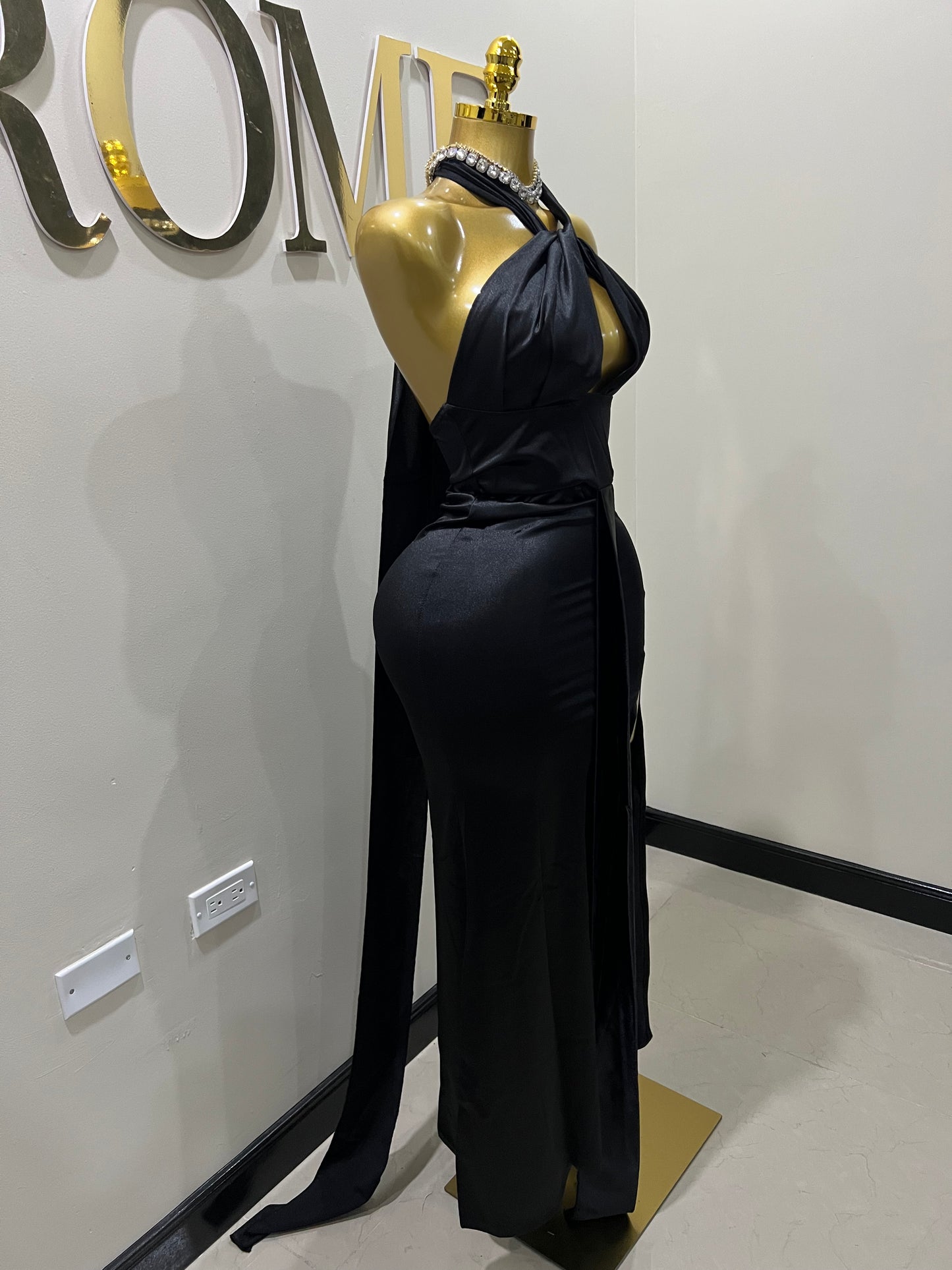 Alba 2 Pcs Dress (Black)