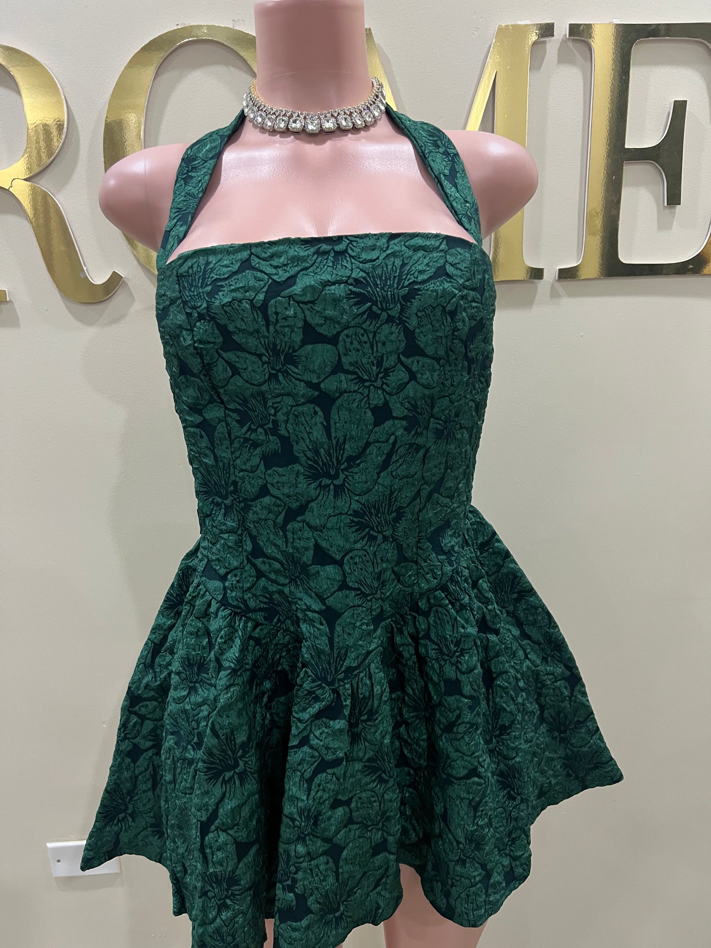Diana Textured Dress (Green)