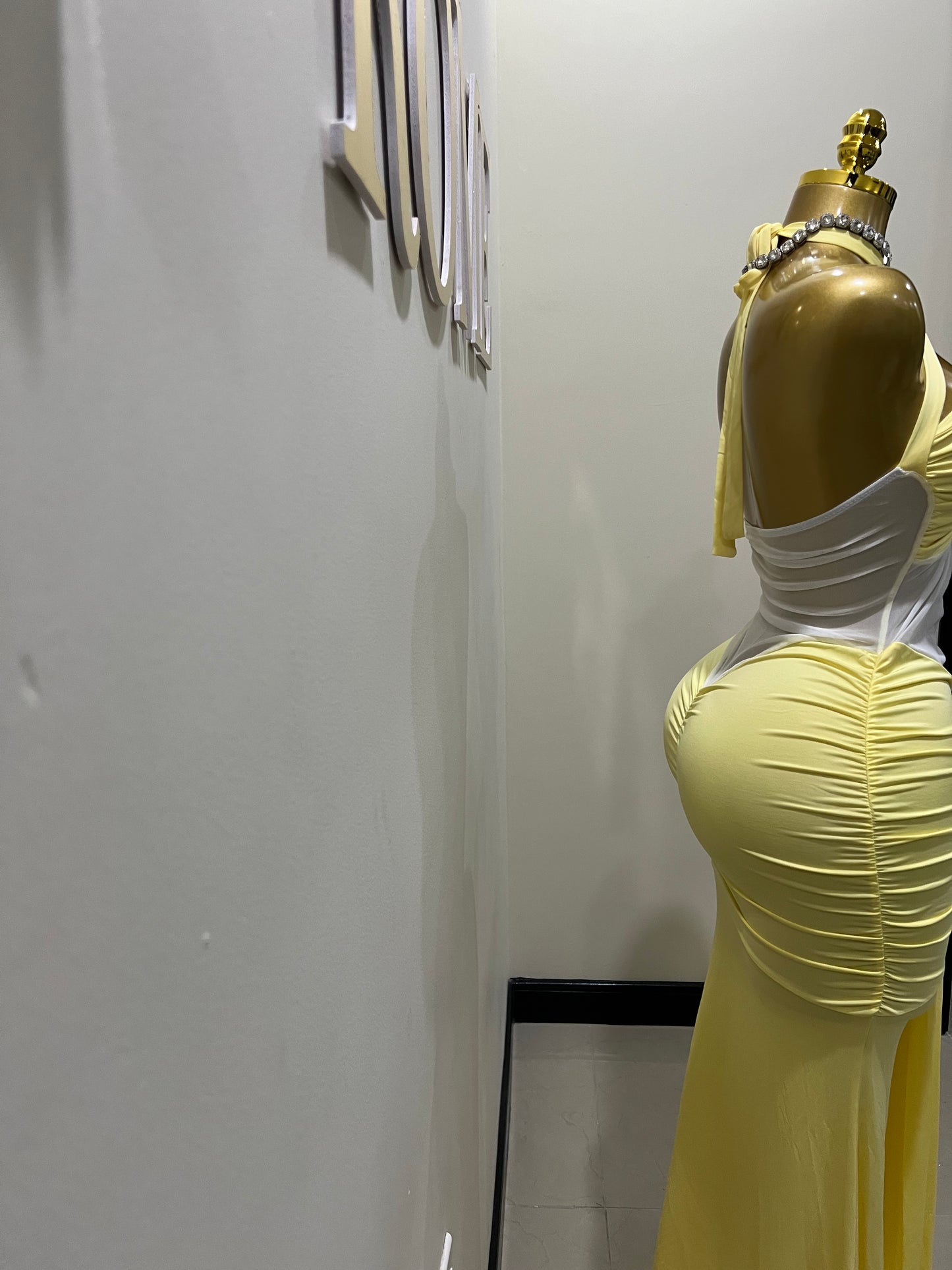 Sweetheart Vibe Nara Dress (Yellow)