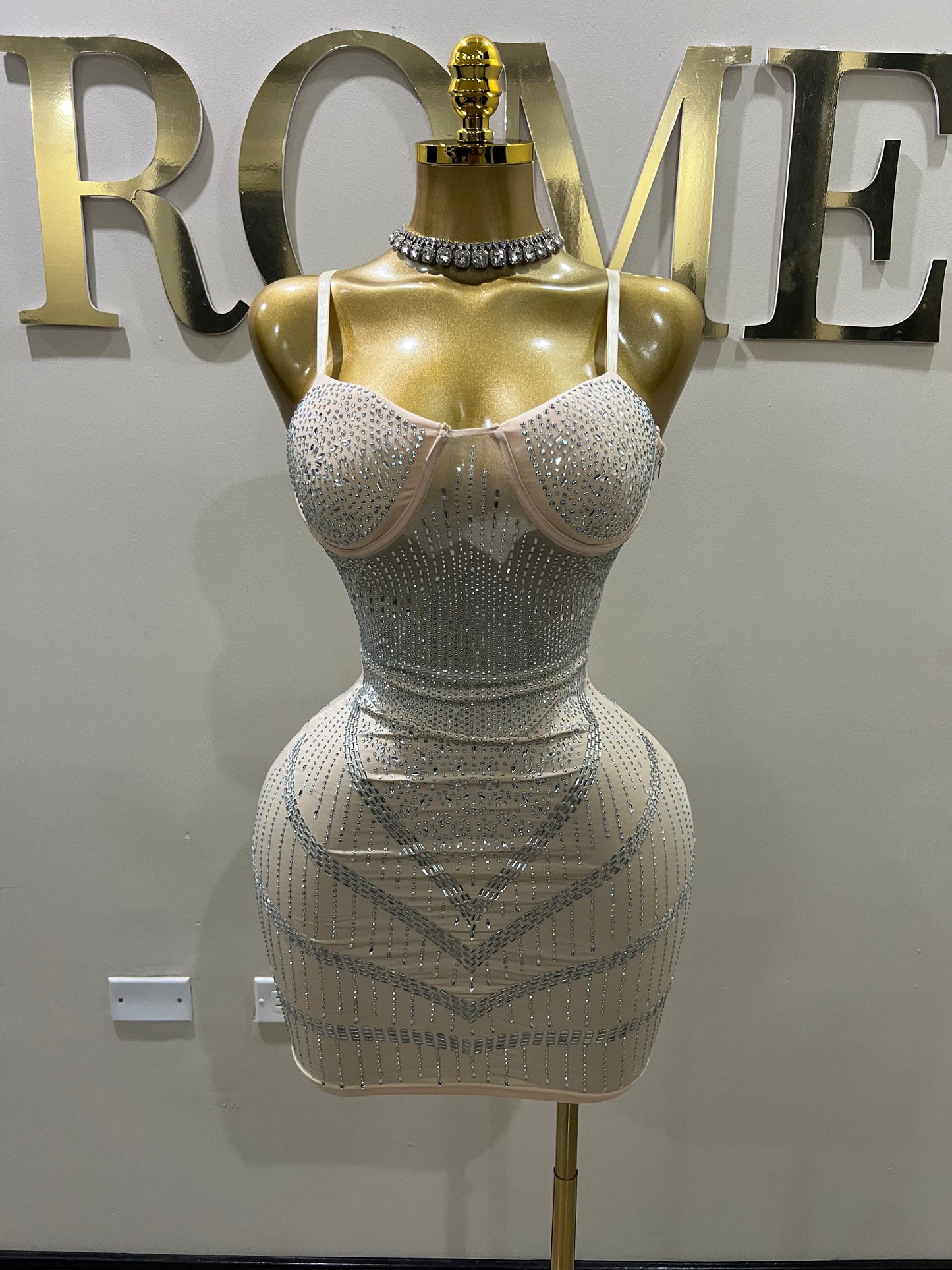 Star Crystal Dress (Nude)