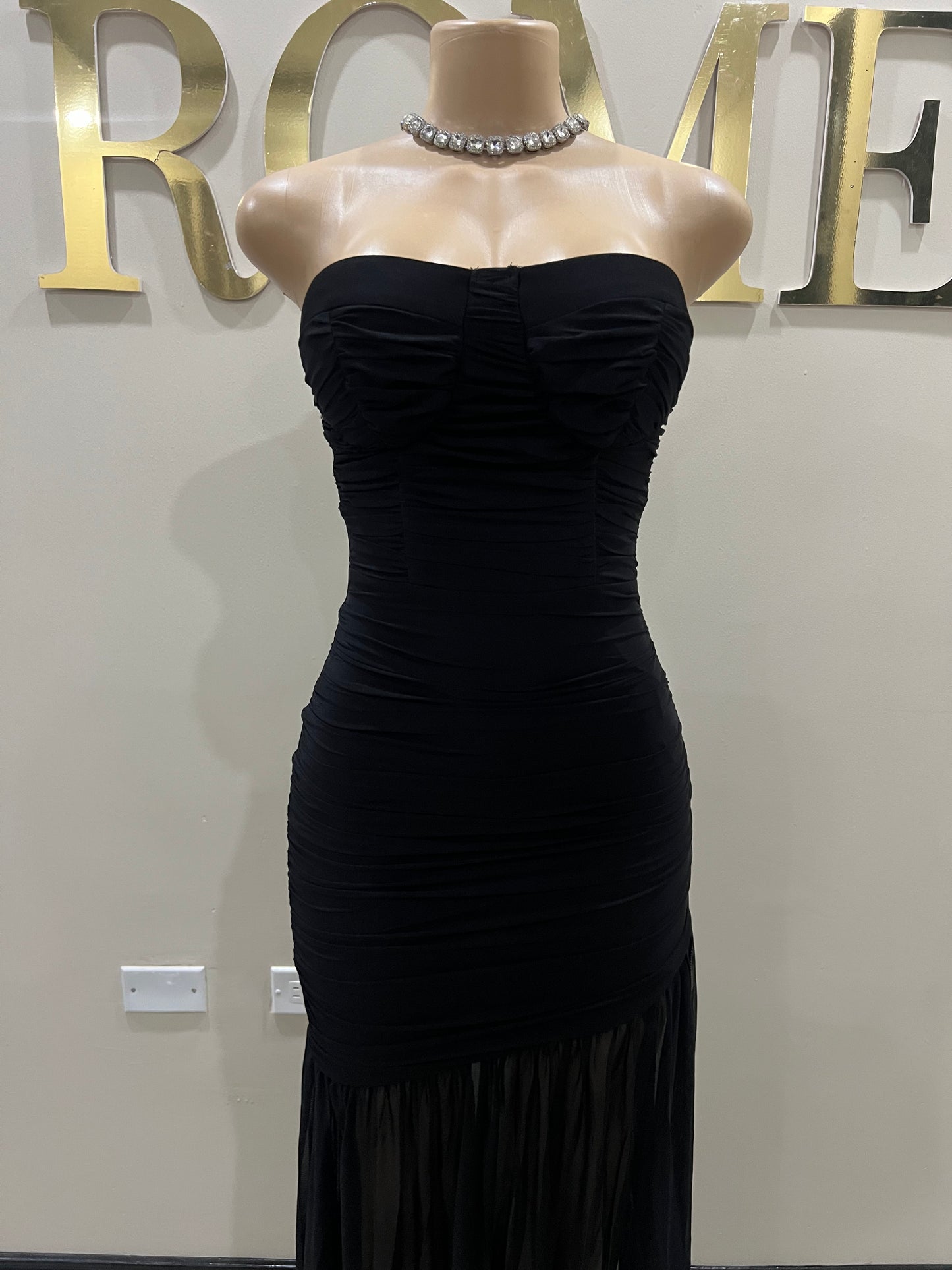 Ciara Nara Mesh Dress (Black)