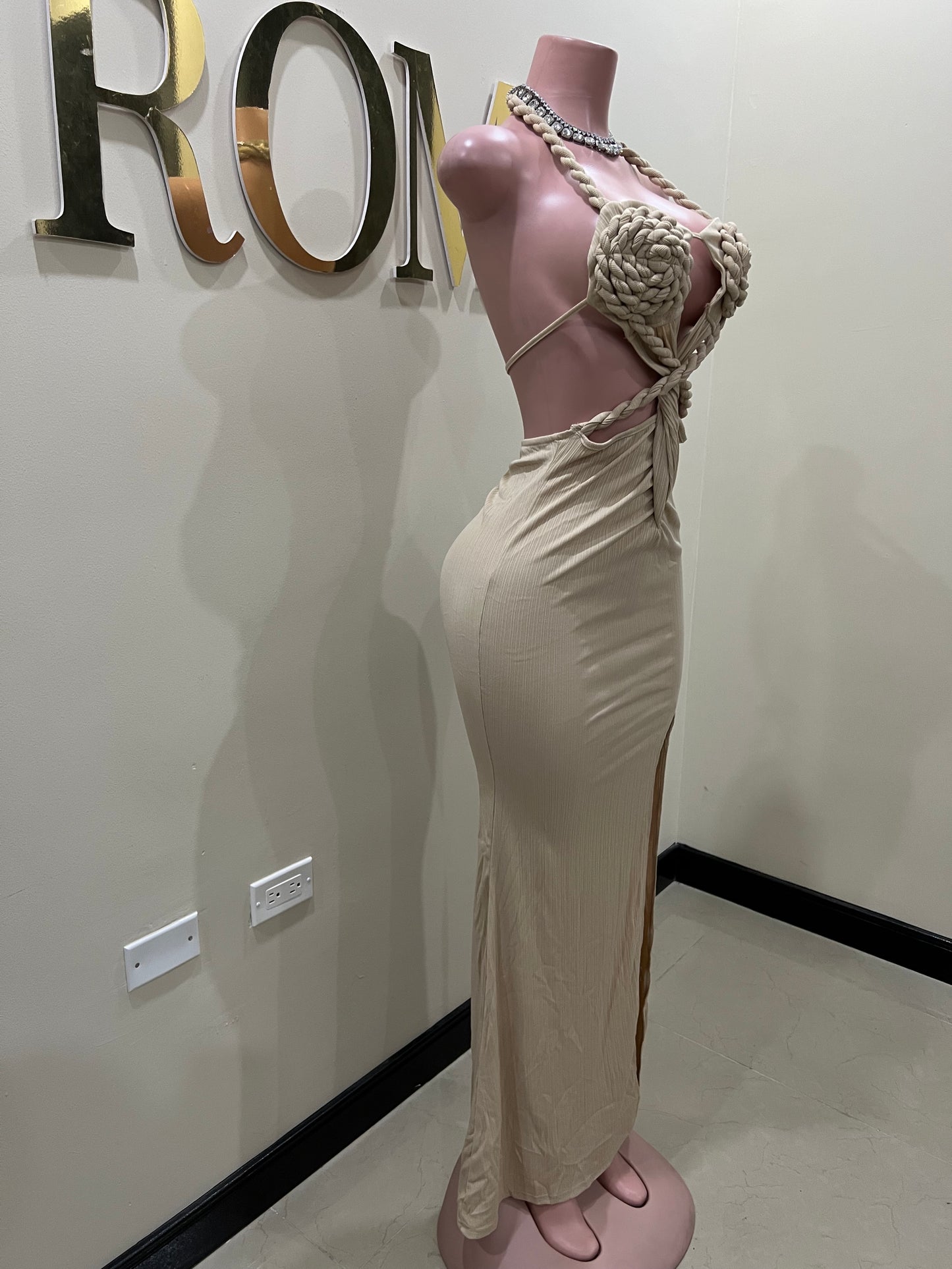 Athena Rope Dress (Brown)
