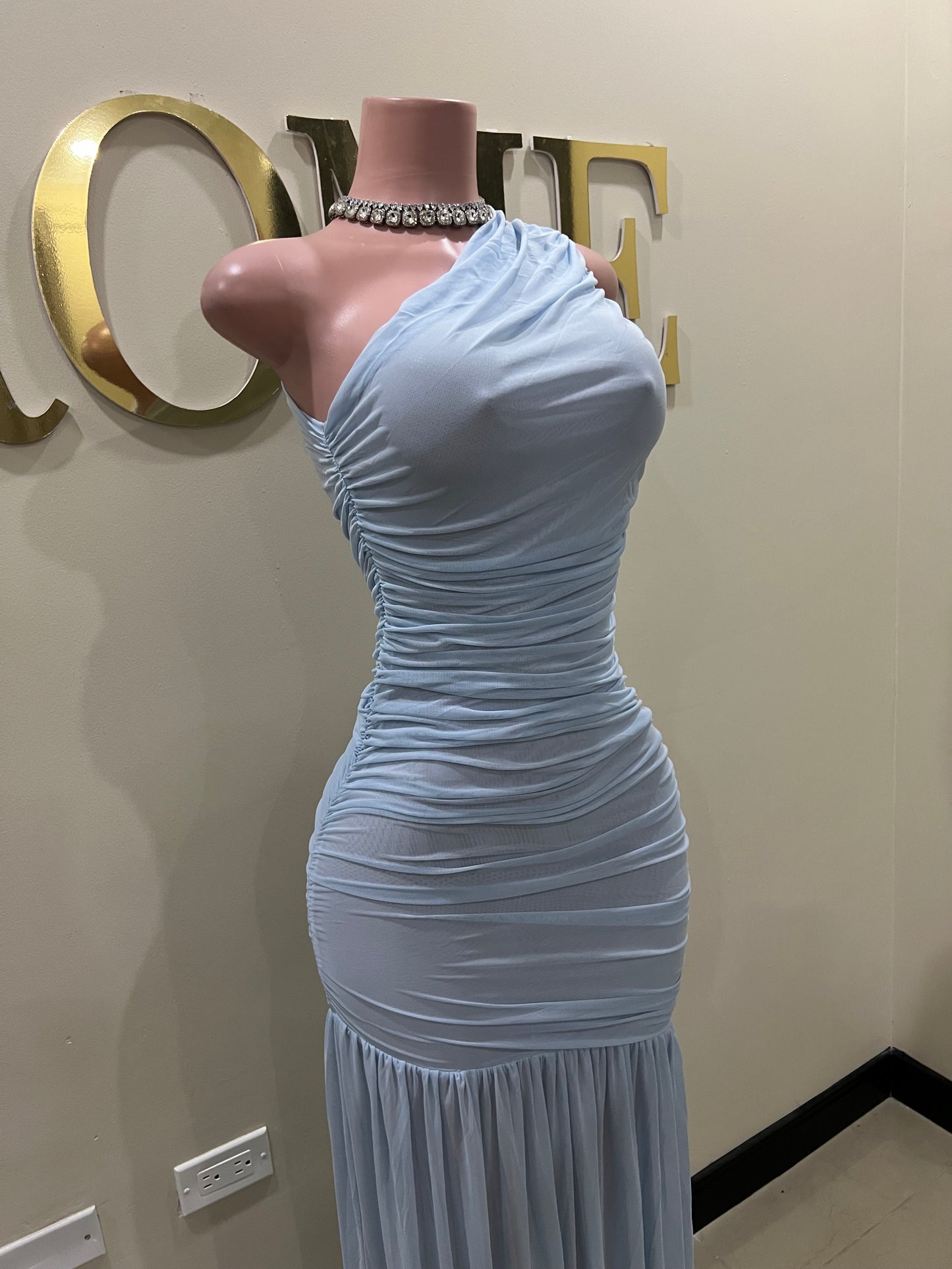 Michelle Mesh Dress (Blue)