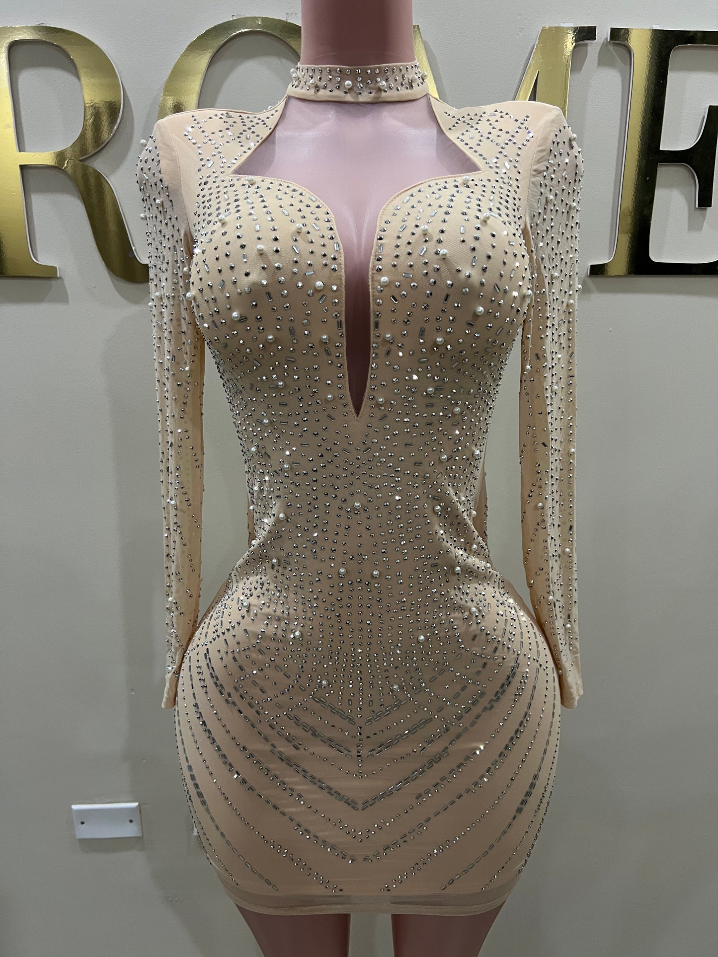 Natalie Dress (Nude)