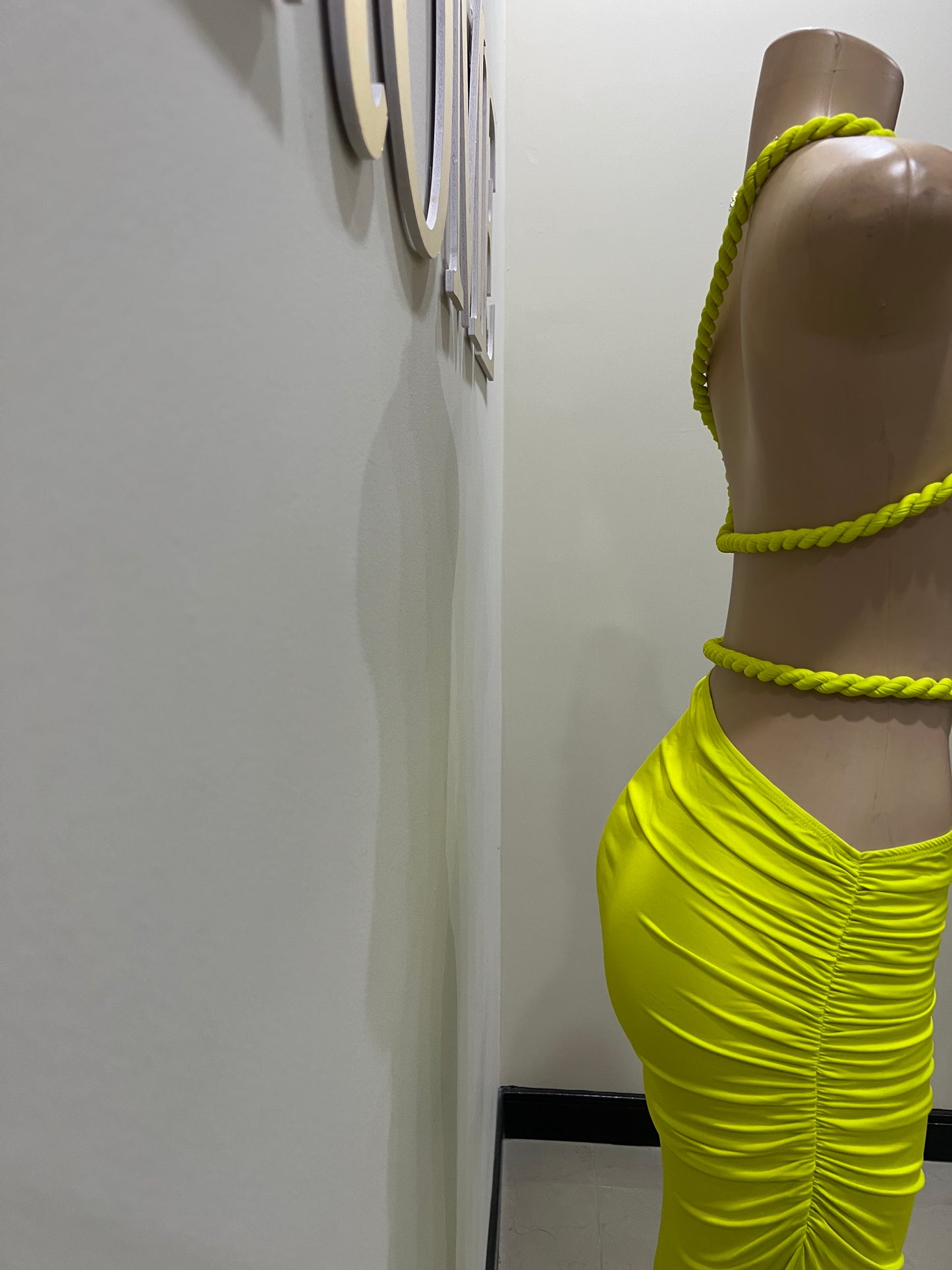 Emma Giselle Rope Skirt Set (Green)
