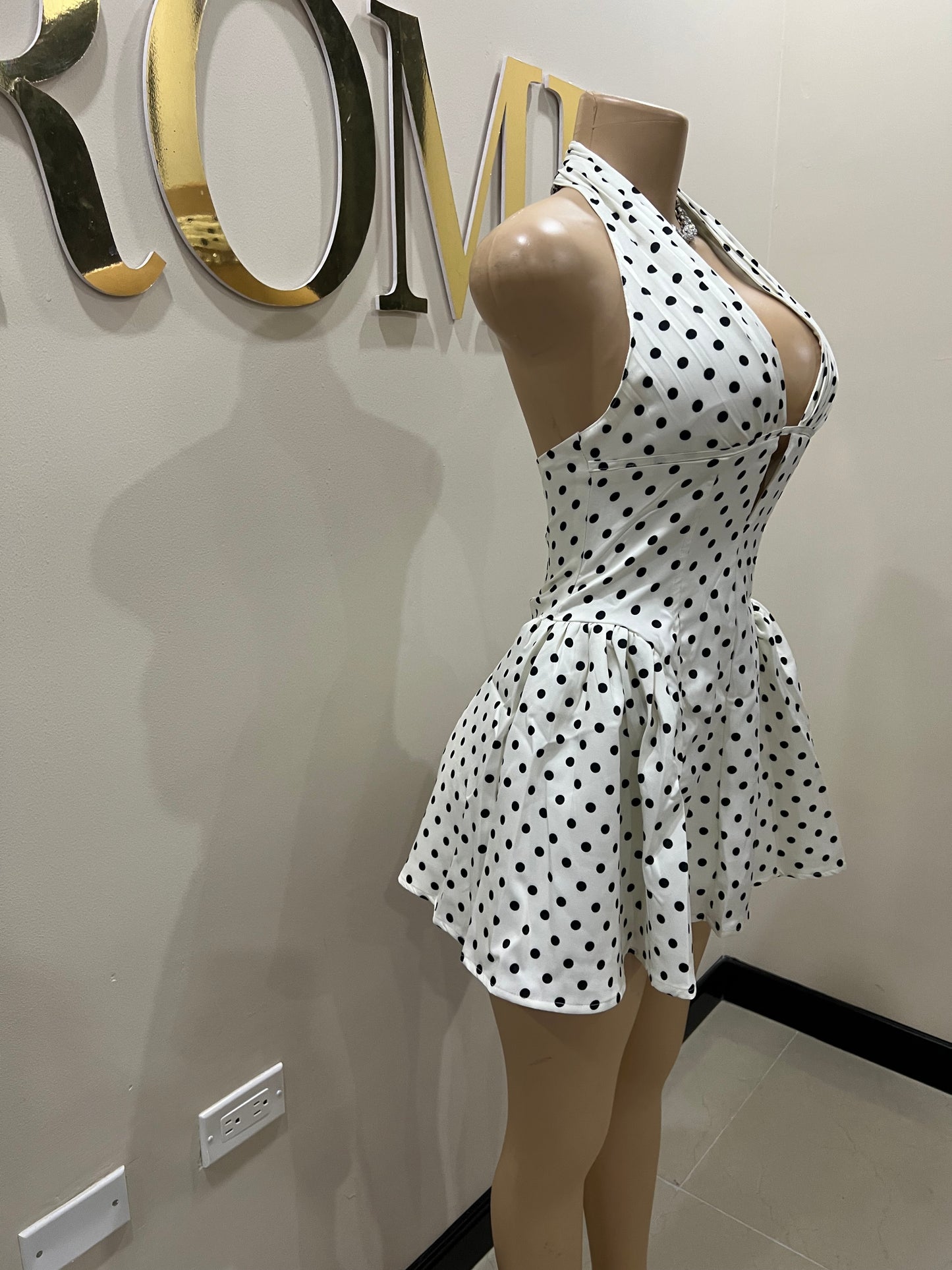Polka Dot Halter Diana Dress