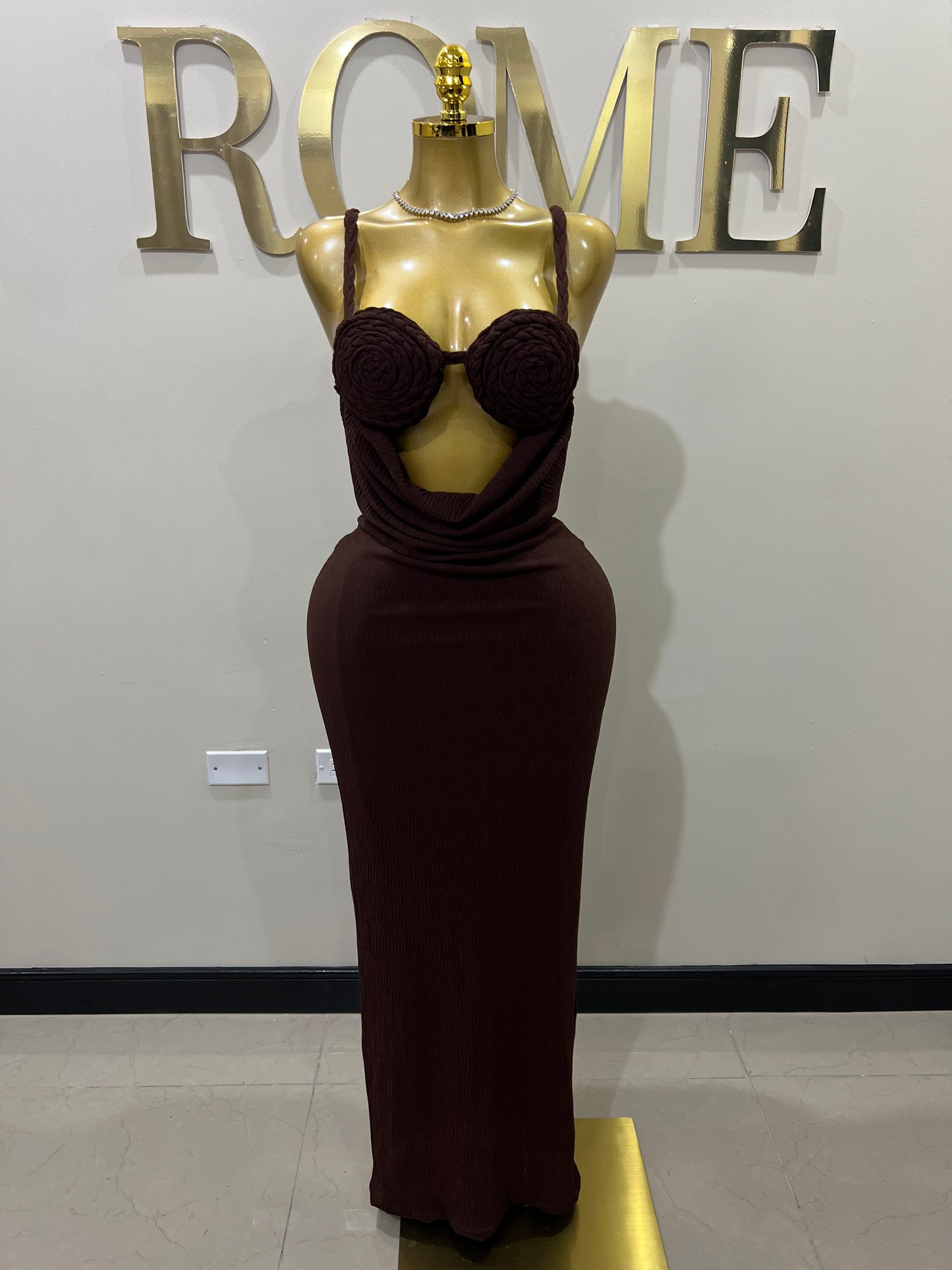 Cocoa Athena Rope Dress (Brown)