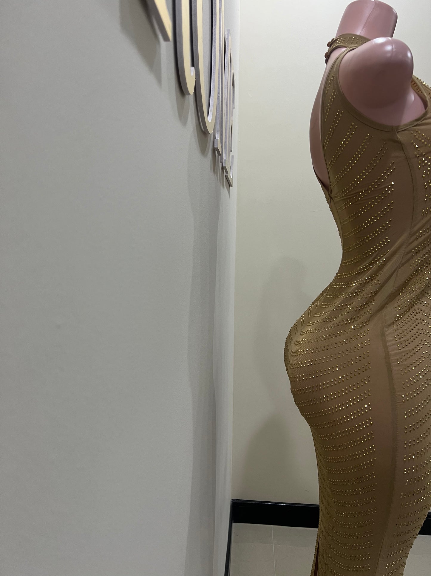 Ariana Flare Dress (Brown)