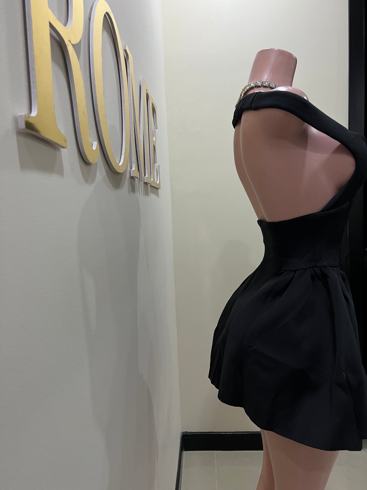 Francesca Diana Dress (Black)