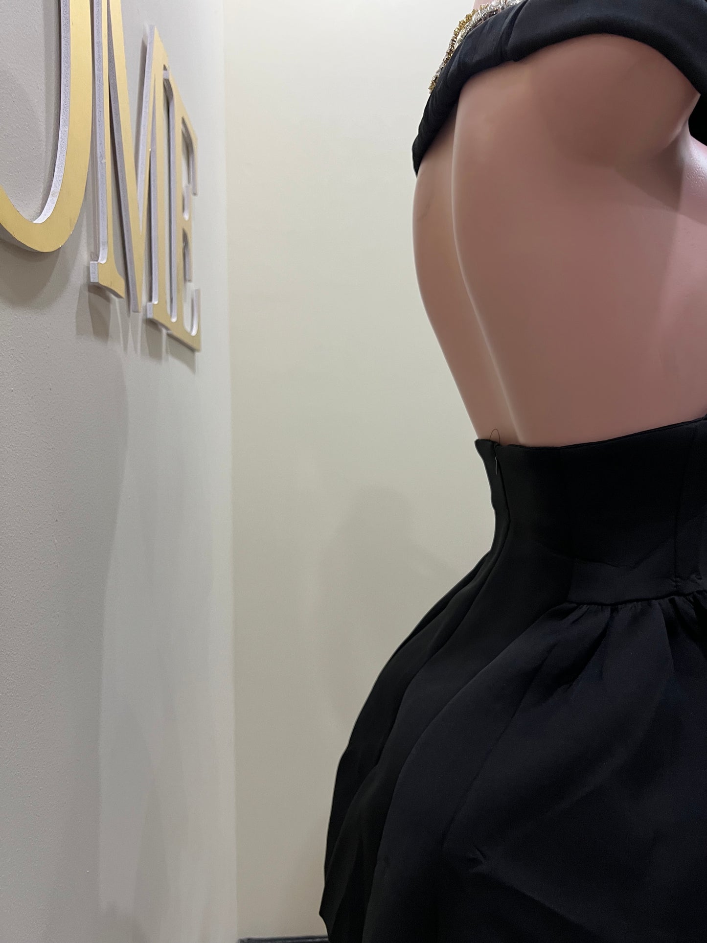 Francesca Diana Dress (Black)