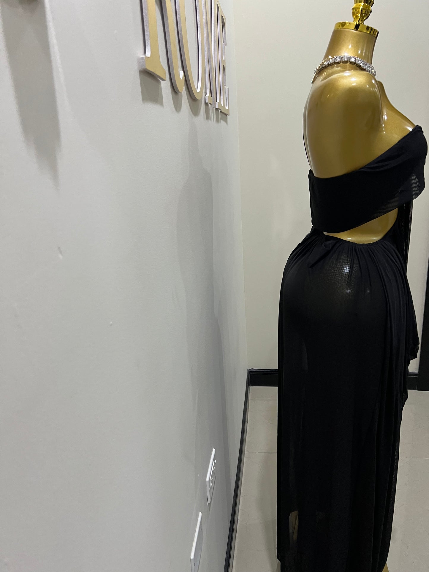 Ruby Mesh Dress (Black)