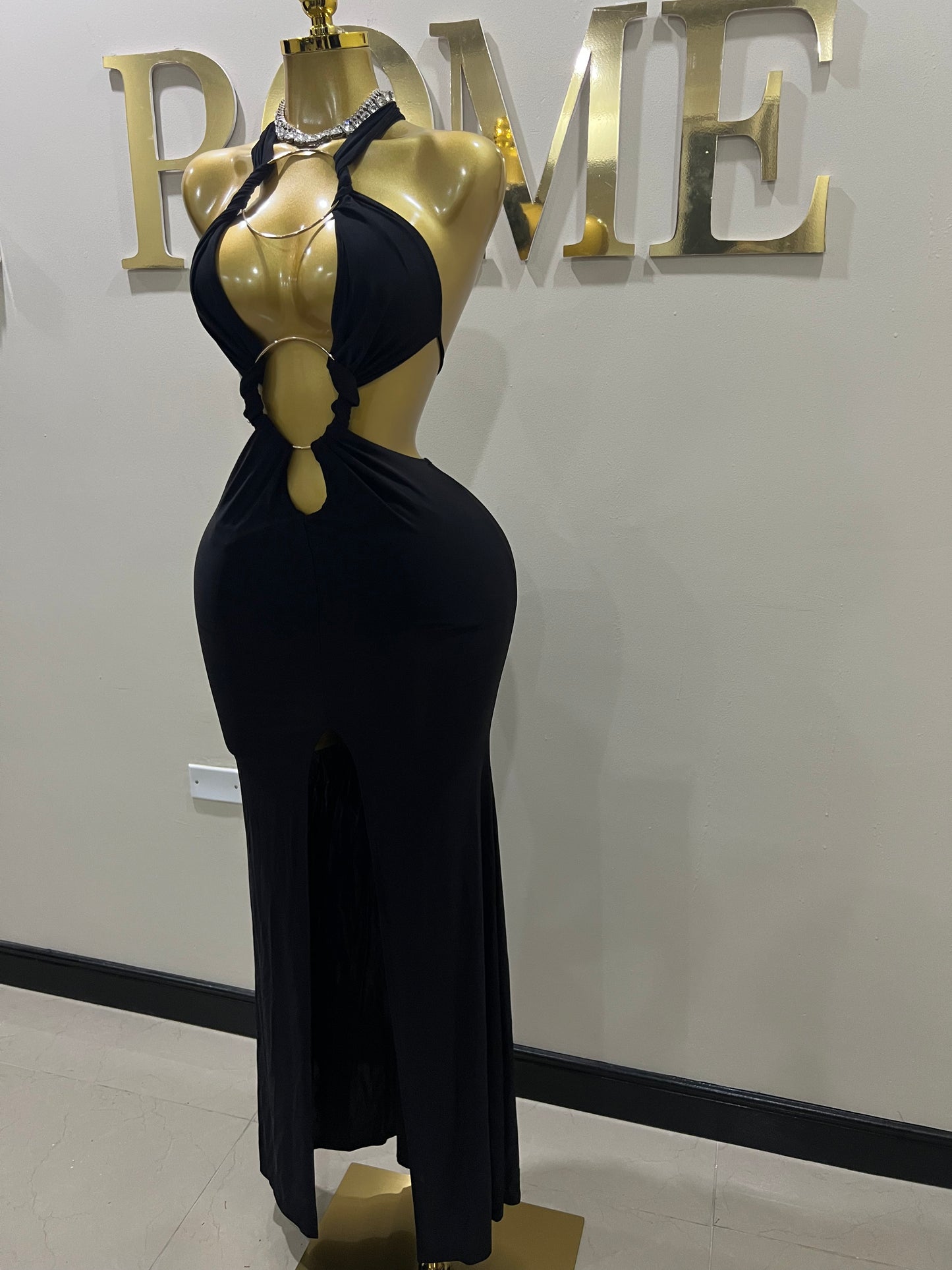 Indie Rings Dress (Black)