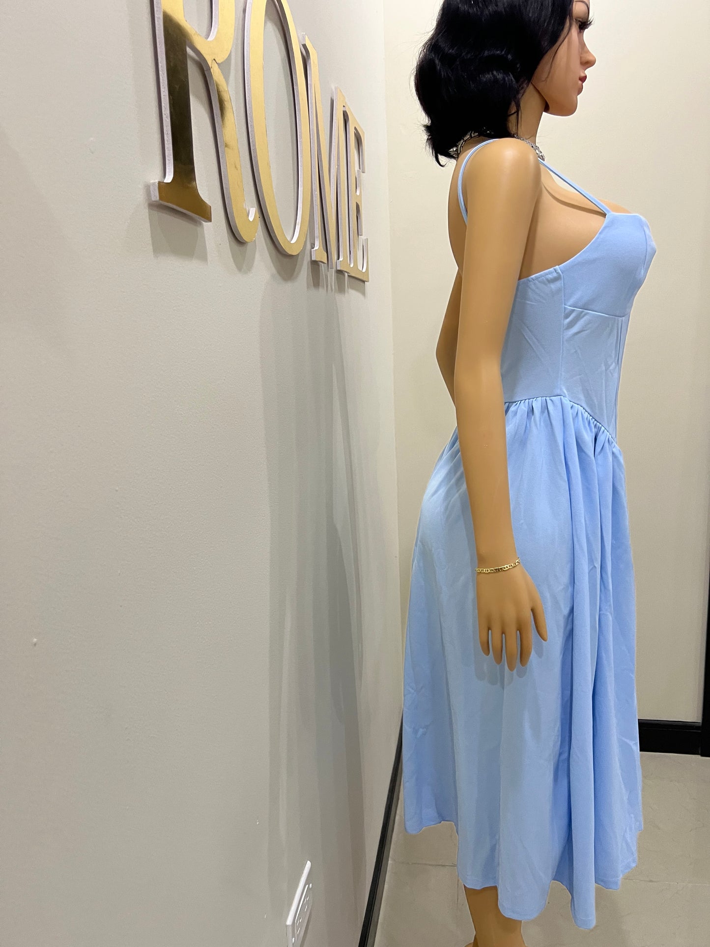 Daisy Diana Dress (Pale Blue)