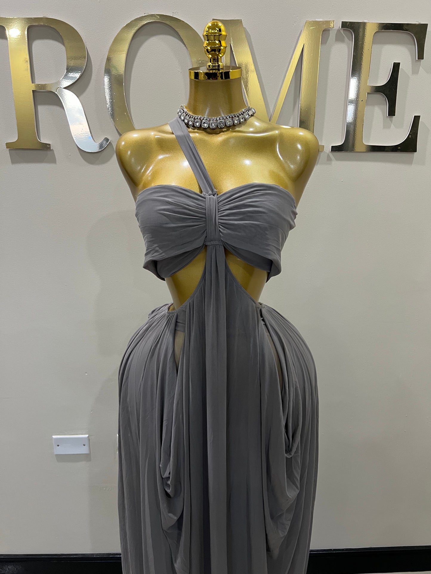 Ruby Mesh Dress (Grey)