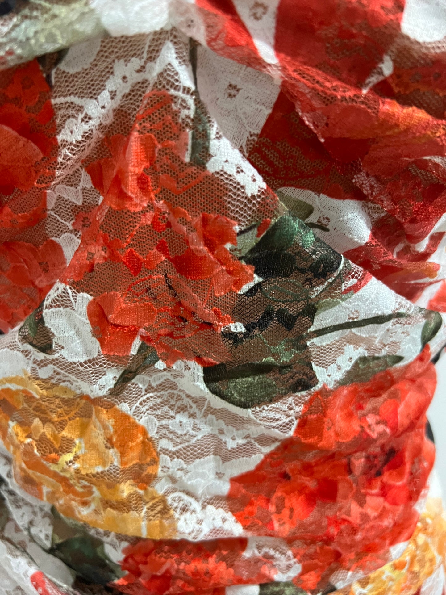 Summer Floral Dress (Orange)