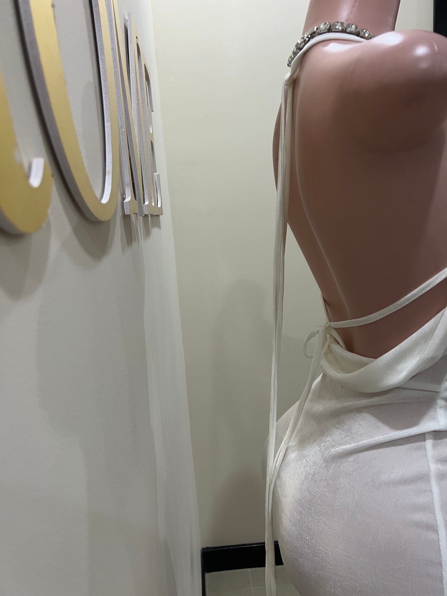 Carey Mini Dress (White)