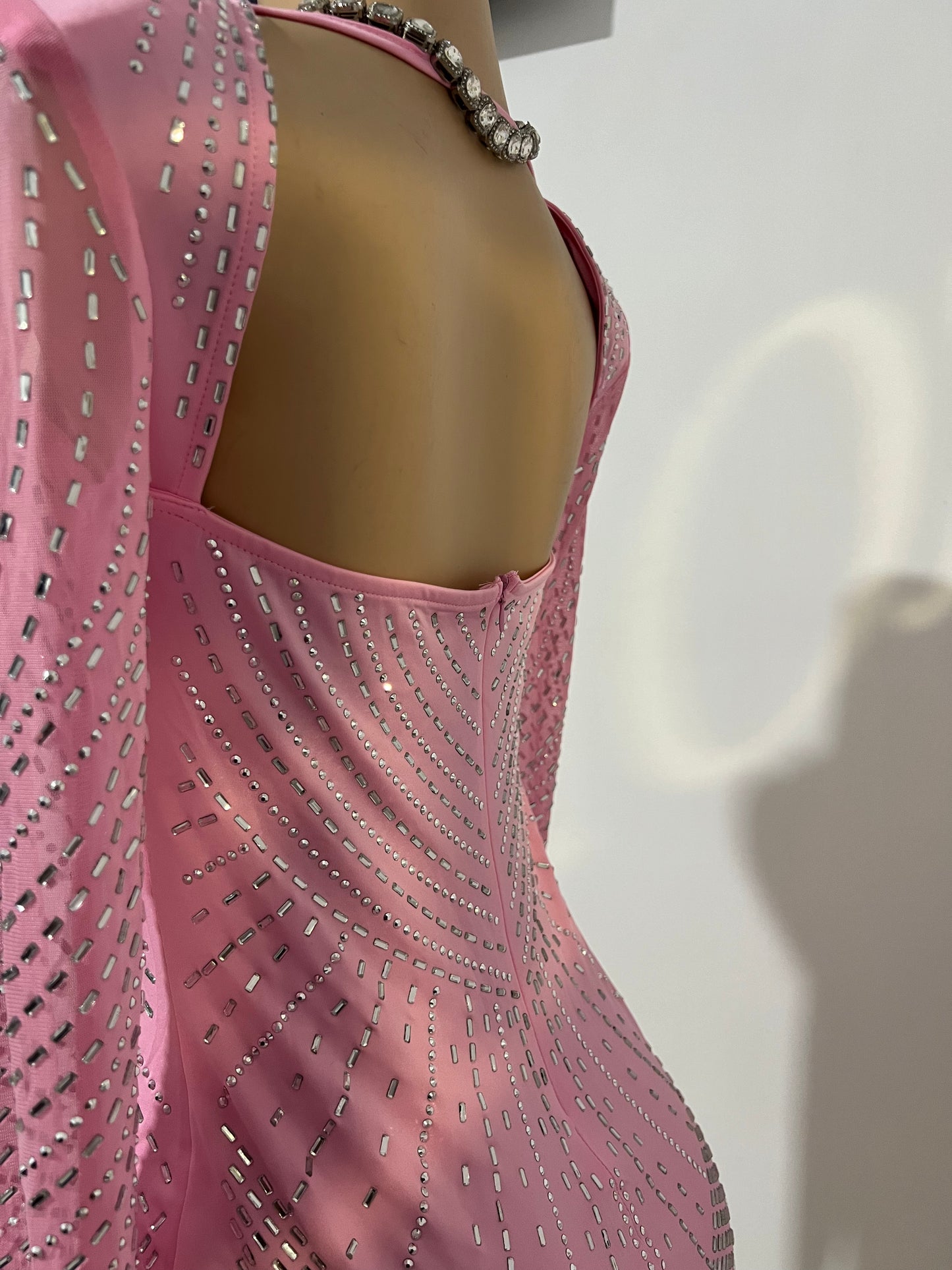 Helix Medusa Crystal Dress (Light-Pink)