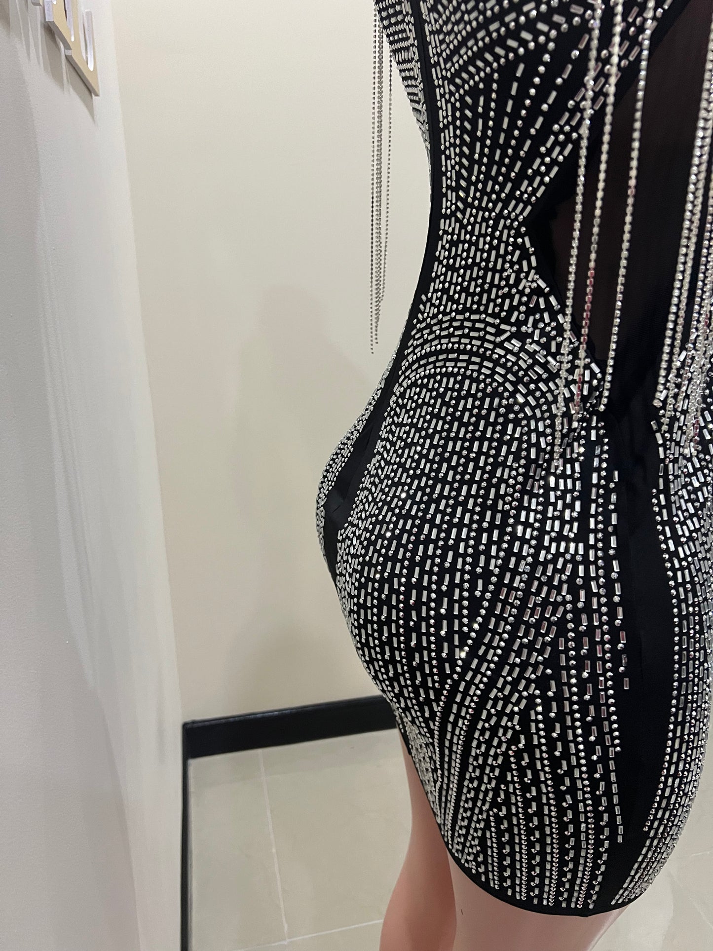 Brooke Crystal Dress (Black)