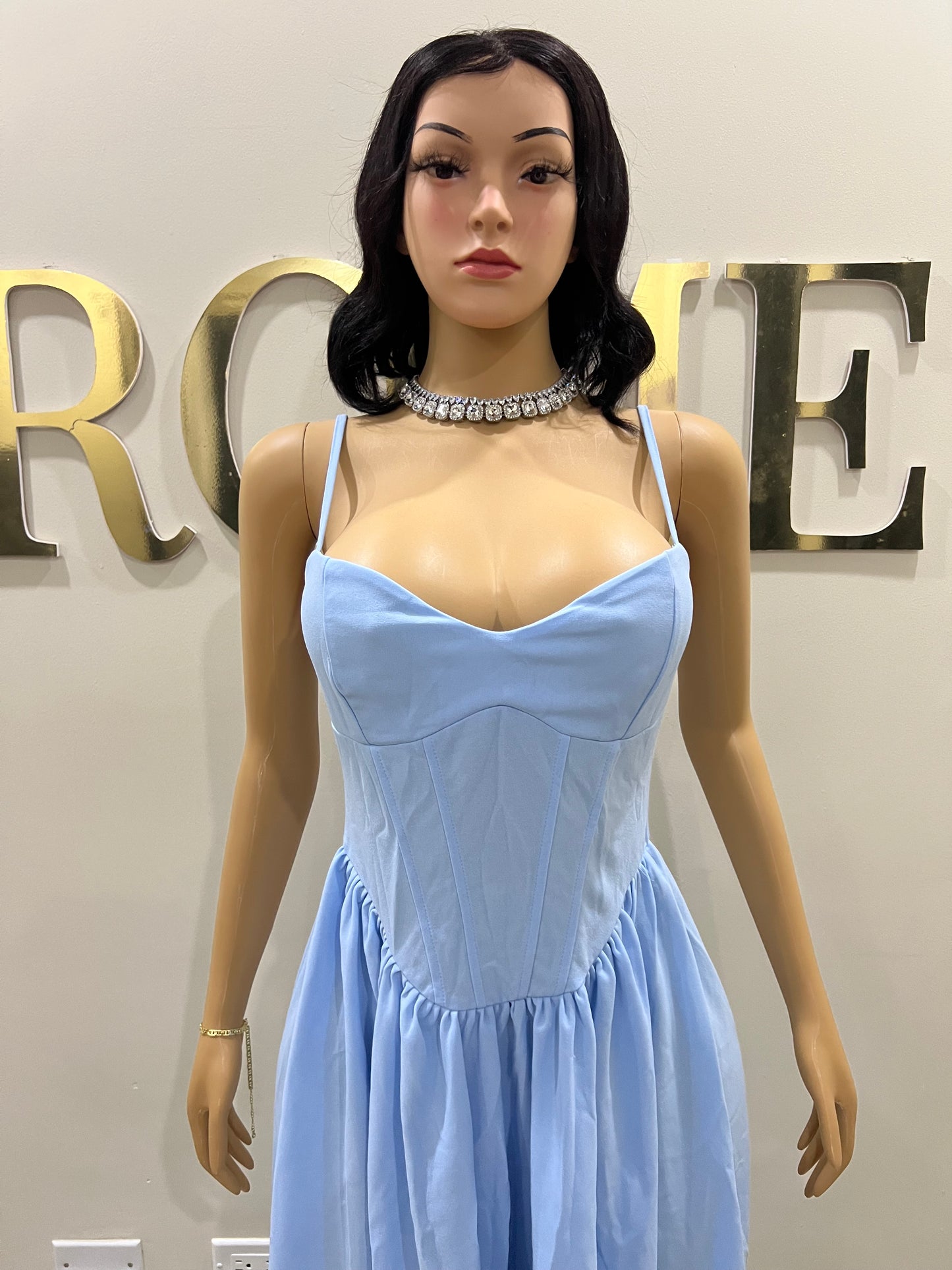 Daisy Diana Dress (Pale Blue)