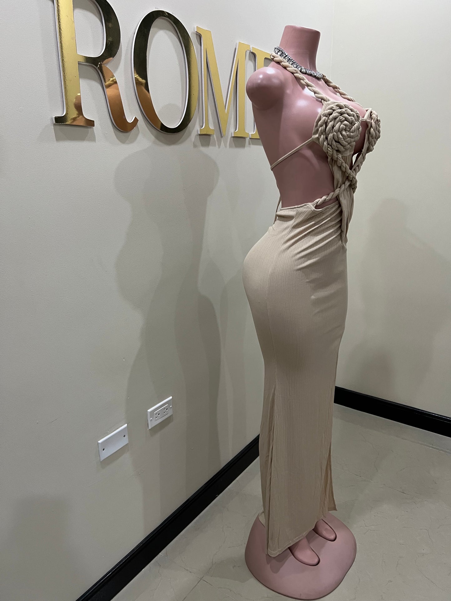 Athena Rope Dress (Brown)