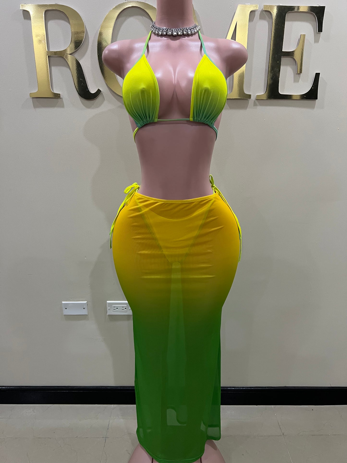 Margarita 3 Pcs Mesh Skirt Set