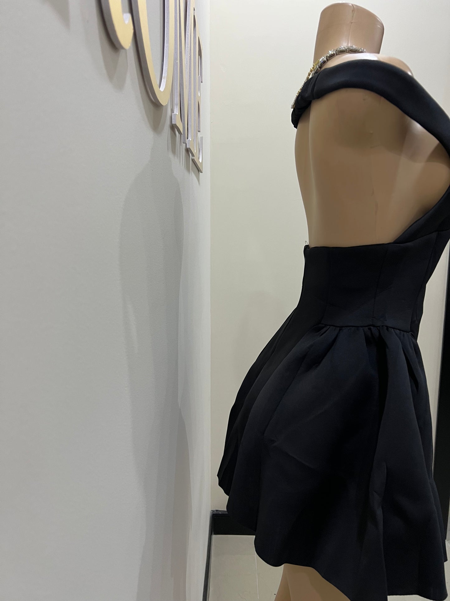 Francesca Diana Dress (Black)