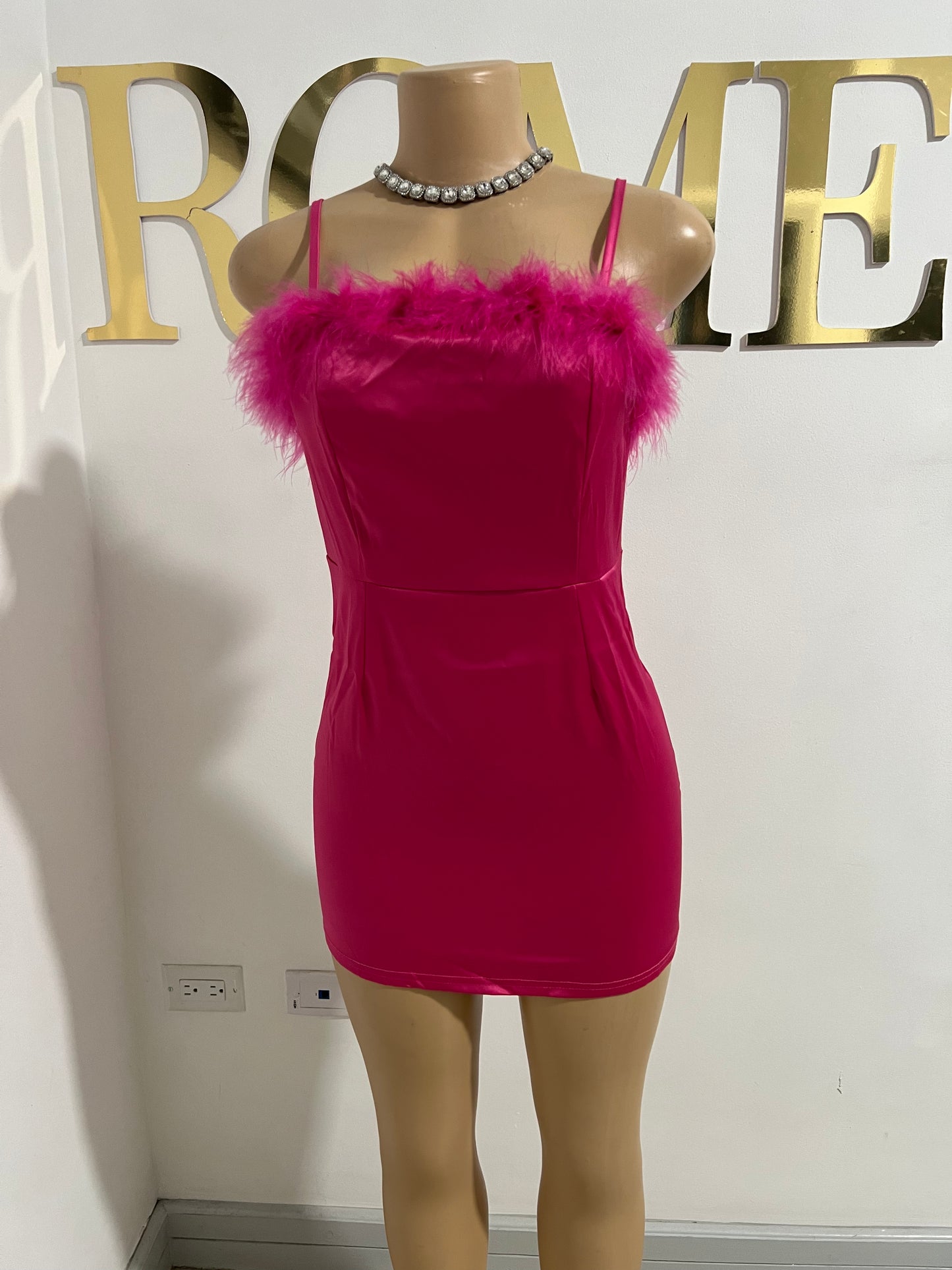 Barbie Super Mini Spaghetti Dress (Pink)